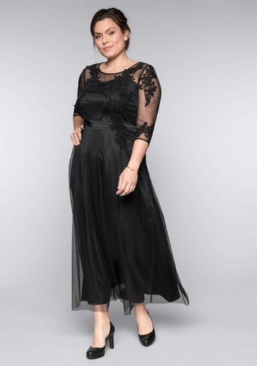 Sheego Abendkleid mit weit ausgestelltem Rockteil | OTTO