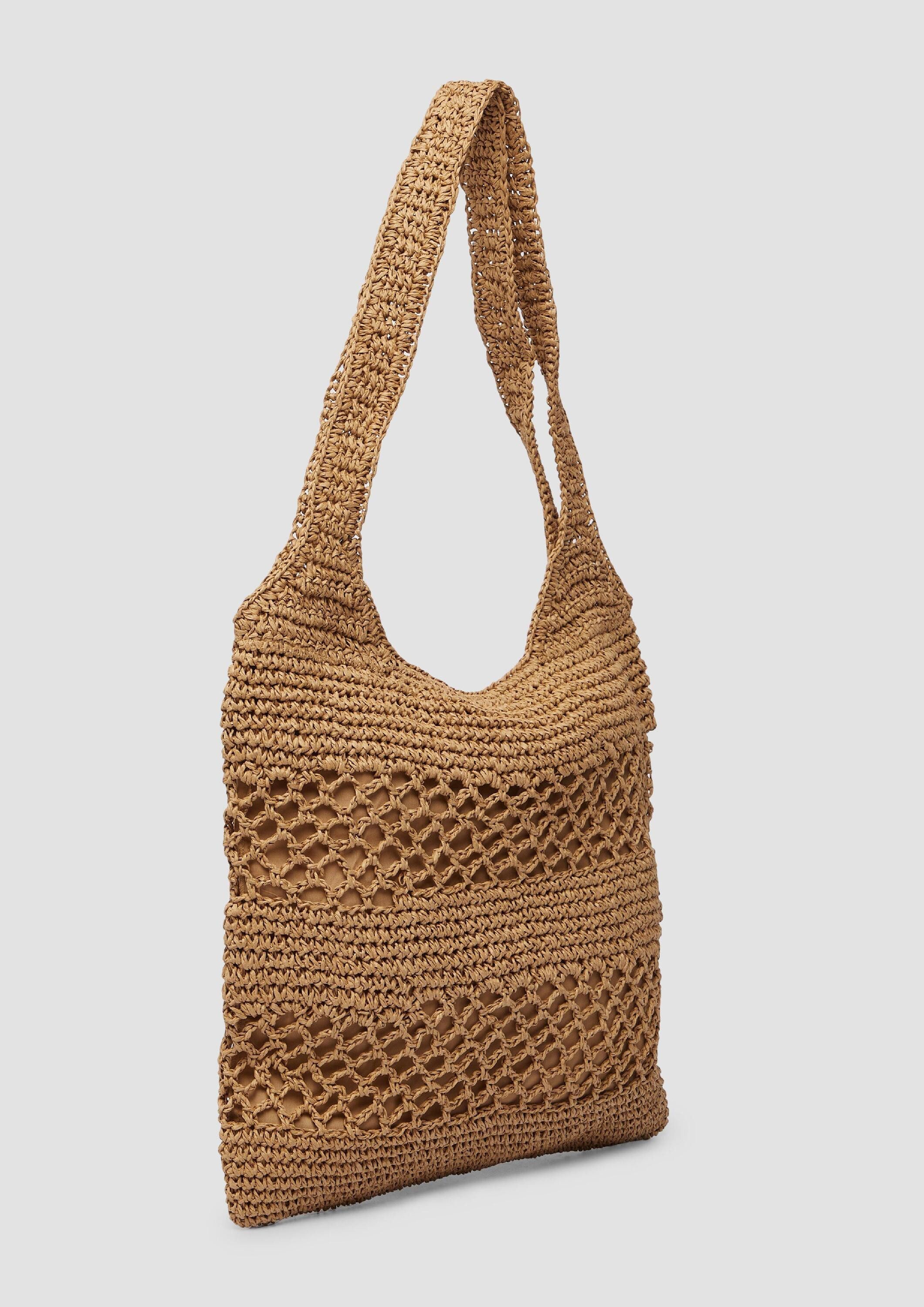 s.Oliver Schultertasche Tasche, Shopper aus Raffia