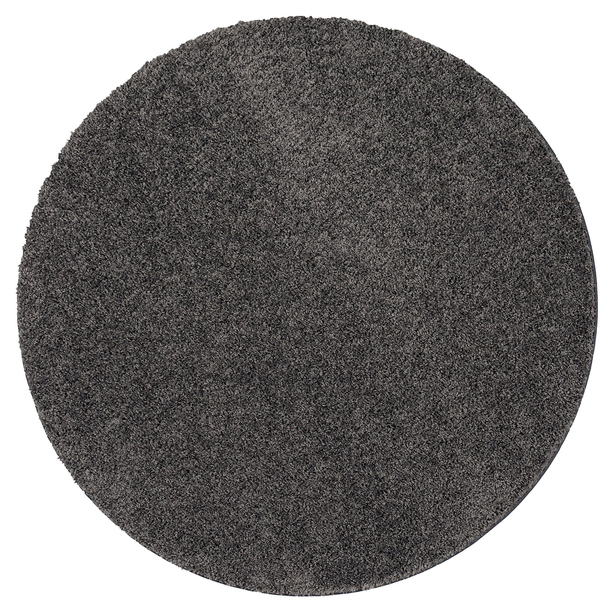 Snapstyle Hochflor-Teppich Luxus Hochflor Langflor Teppich Milano Rund, Rund, Höhe: 43 mm – Bild 2 von 5
