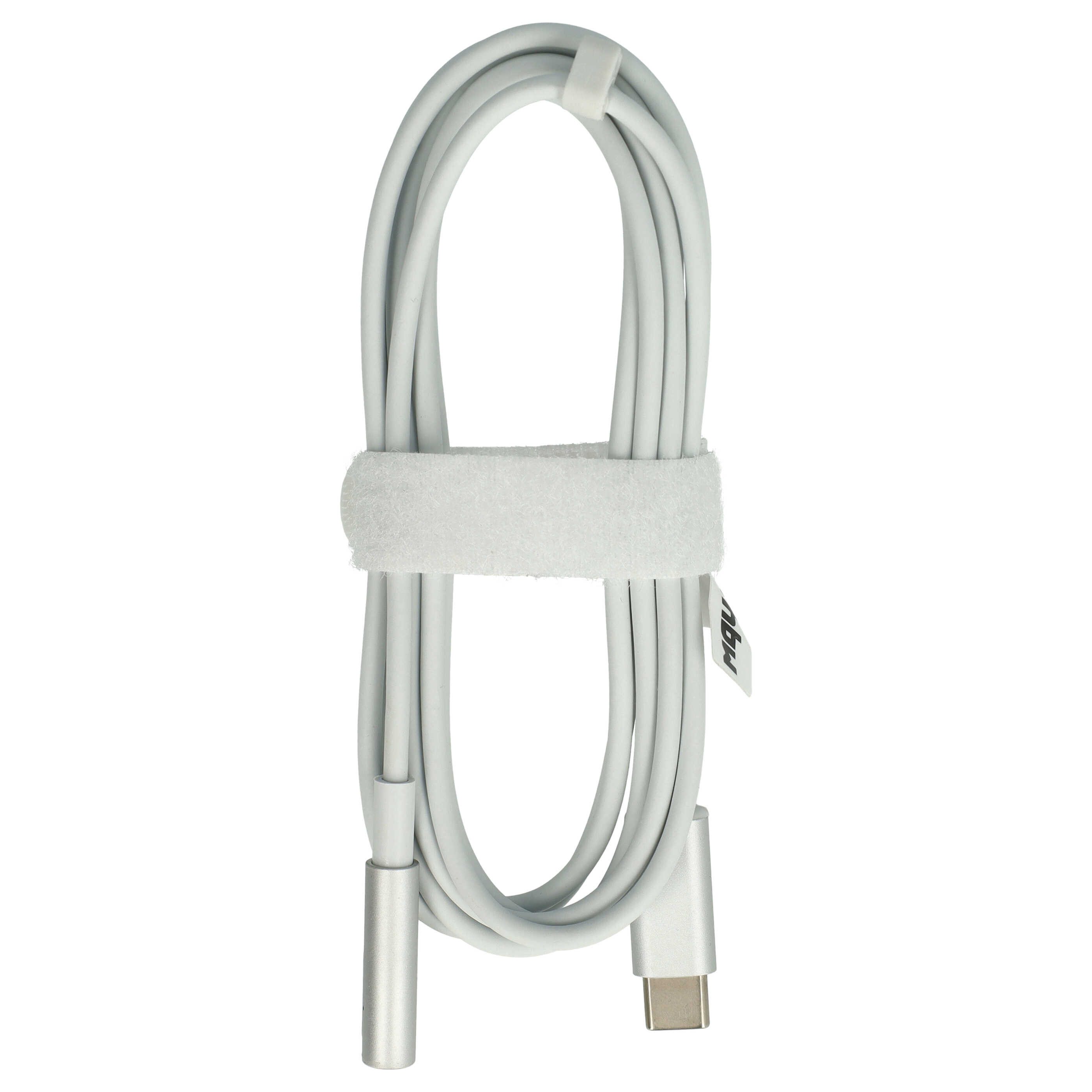 vhbw Adapter passend für Apple MA472LL/A, MA472CH/A, MA700CH/A, MA699LL/A N Notebook-Adapter USB Typ C Männlich,Usb Type C, Magsafe 1 Männlich, Tragbar