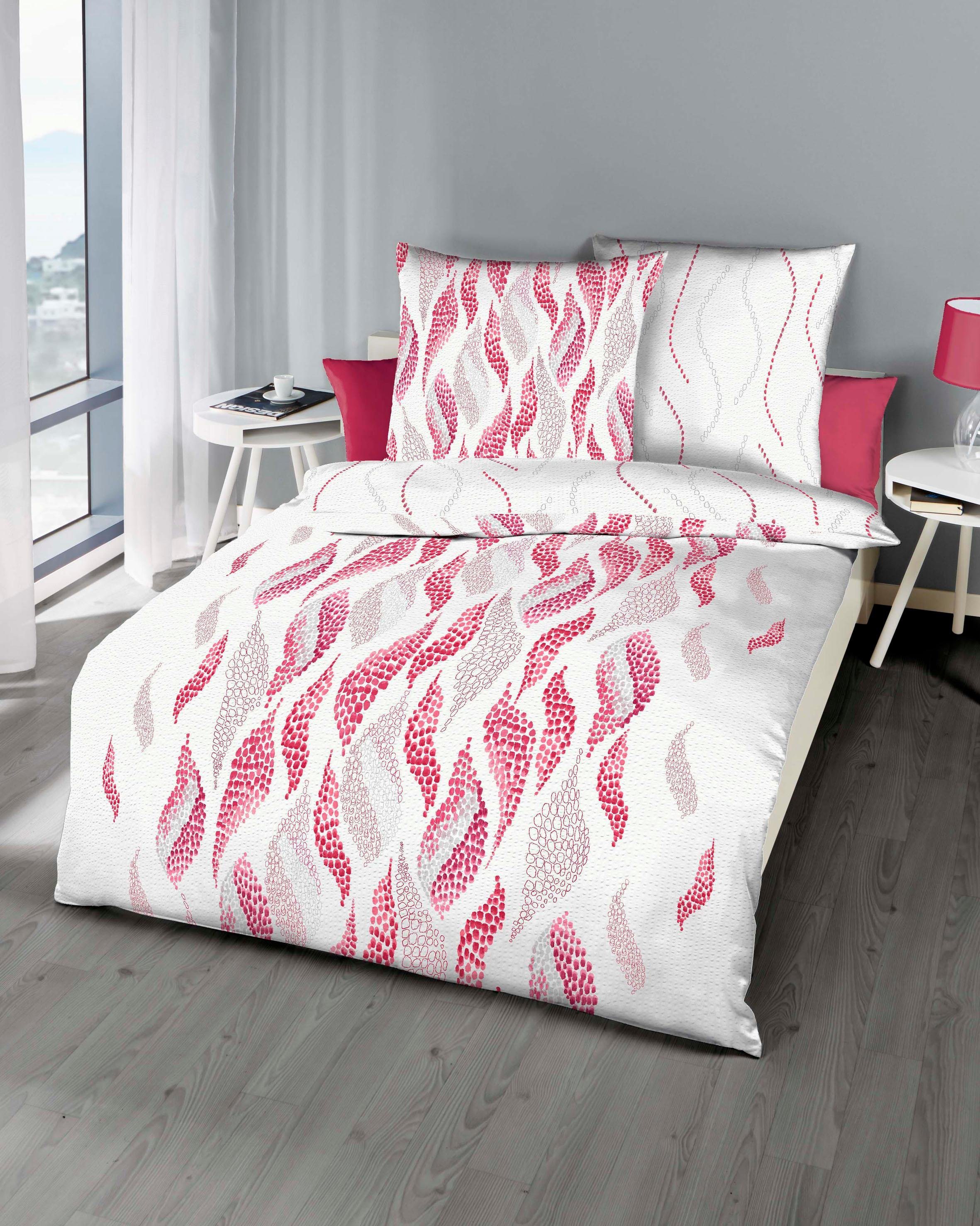 Wendebettwäsche »Flames«, , mit Flammenprint Wendebettwäsche »Flames«, , mit Flammenprint
