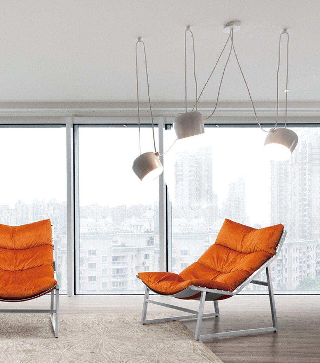 KAWOLA Relaxsessel Stoff Sessel verschiedene SIRO, Farben orange
