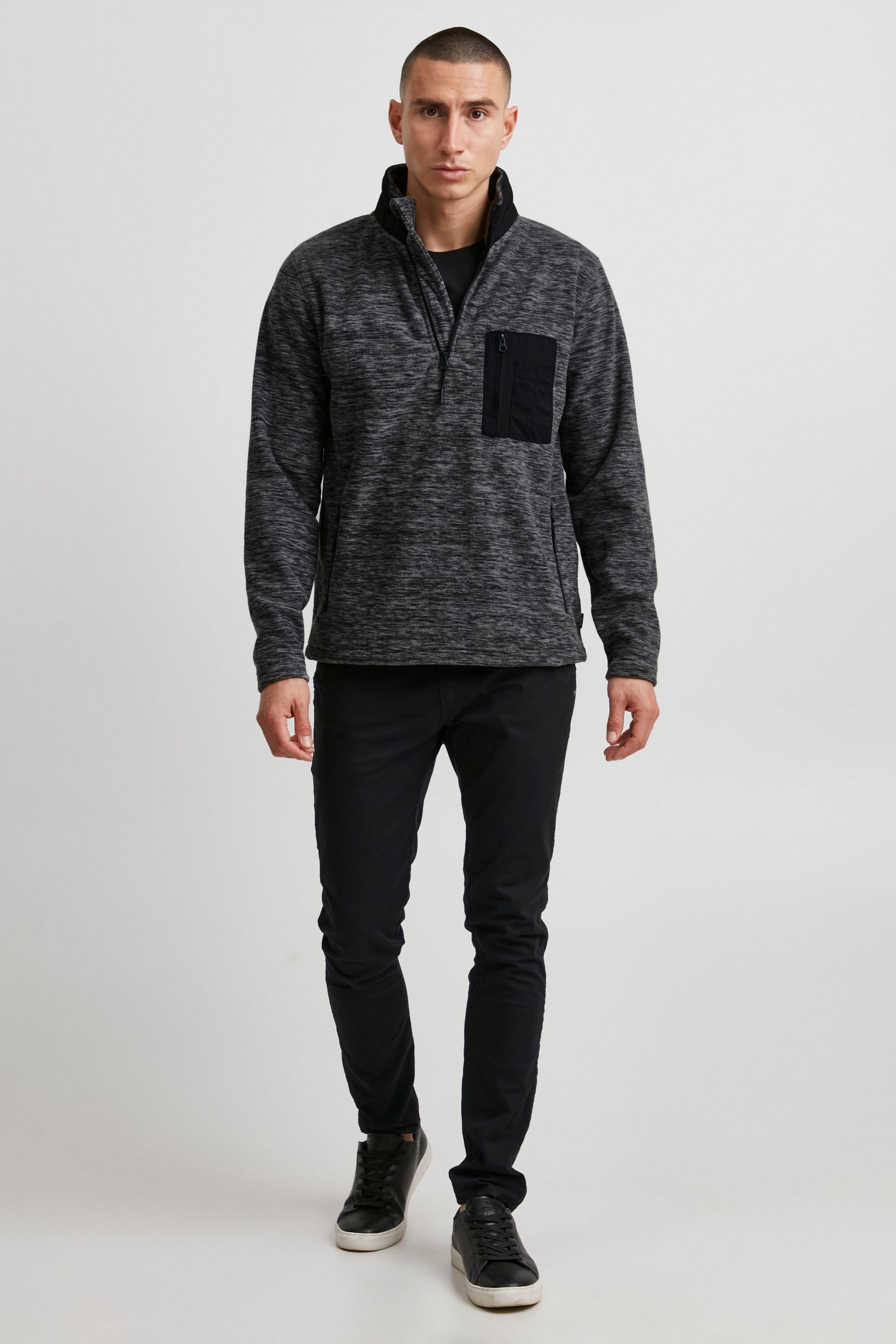 Indicode Troyer IDWimort Fleece-Troyer mit Brusttasche günstig online kaufen