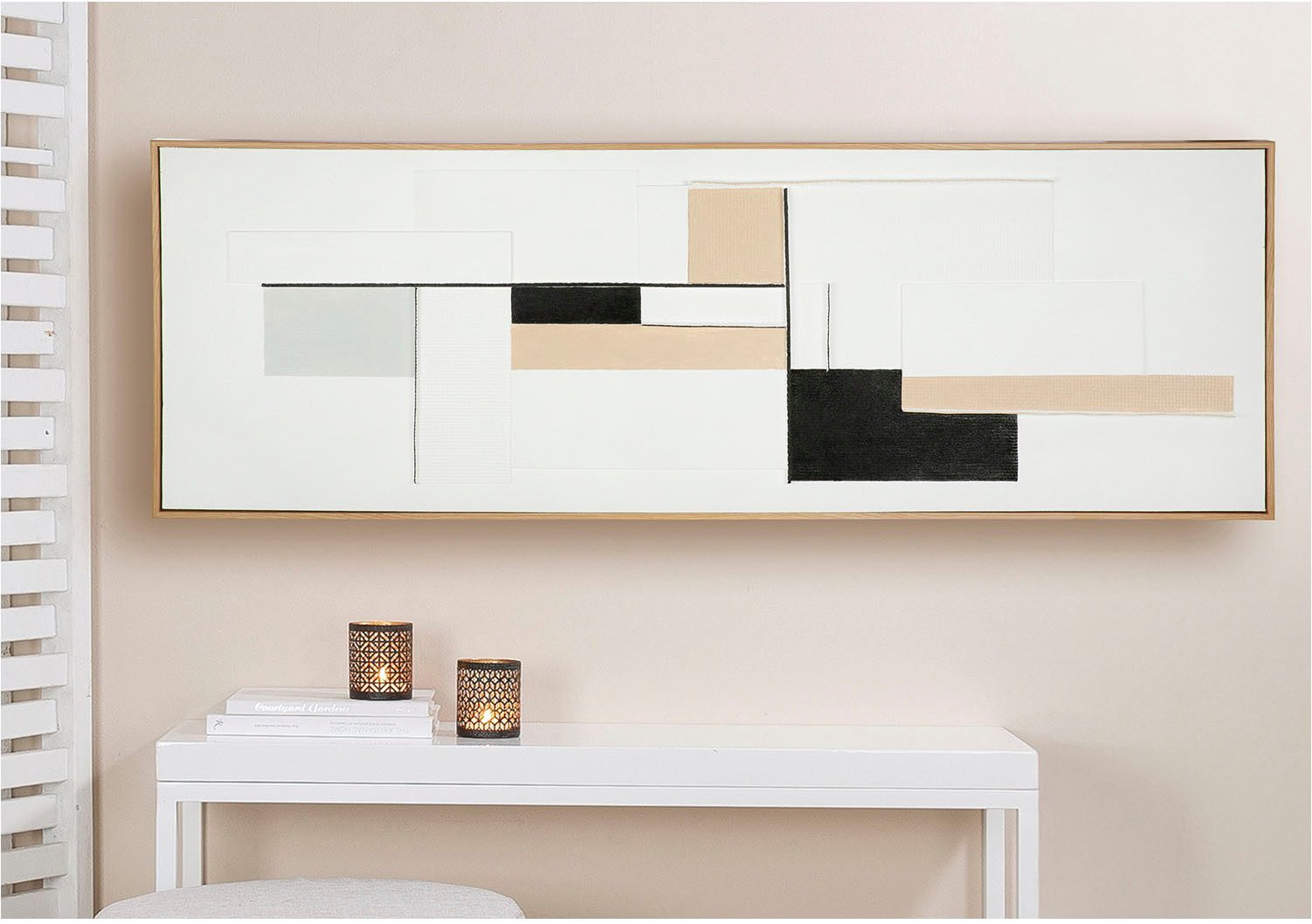 GILDE Leinwandbild Bild rechteckig Tunis weiß H. 51,8 cm, (1 St)