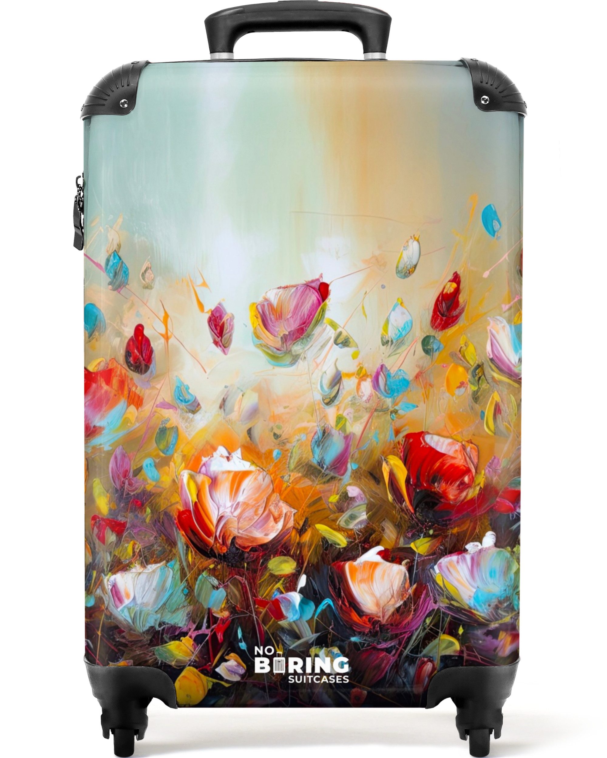 Hartschalen-Trolley Blumen - Kunst - Natur - Ölgemälde 55x35x20cm