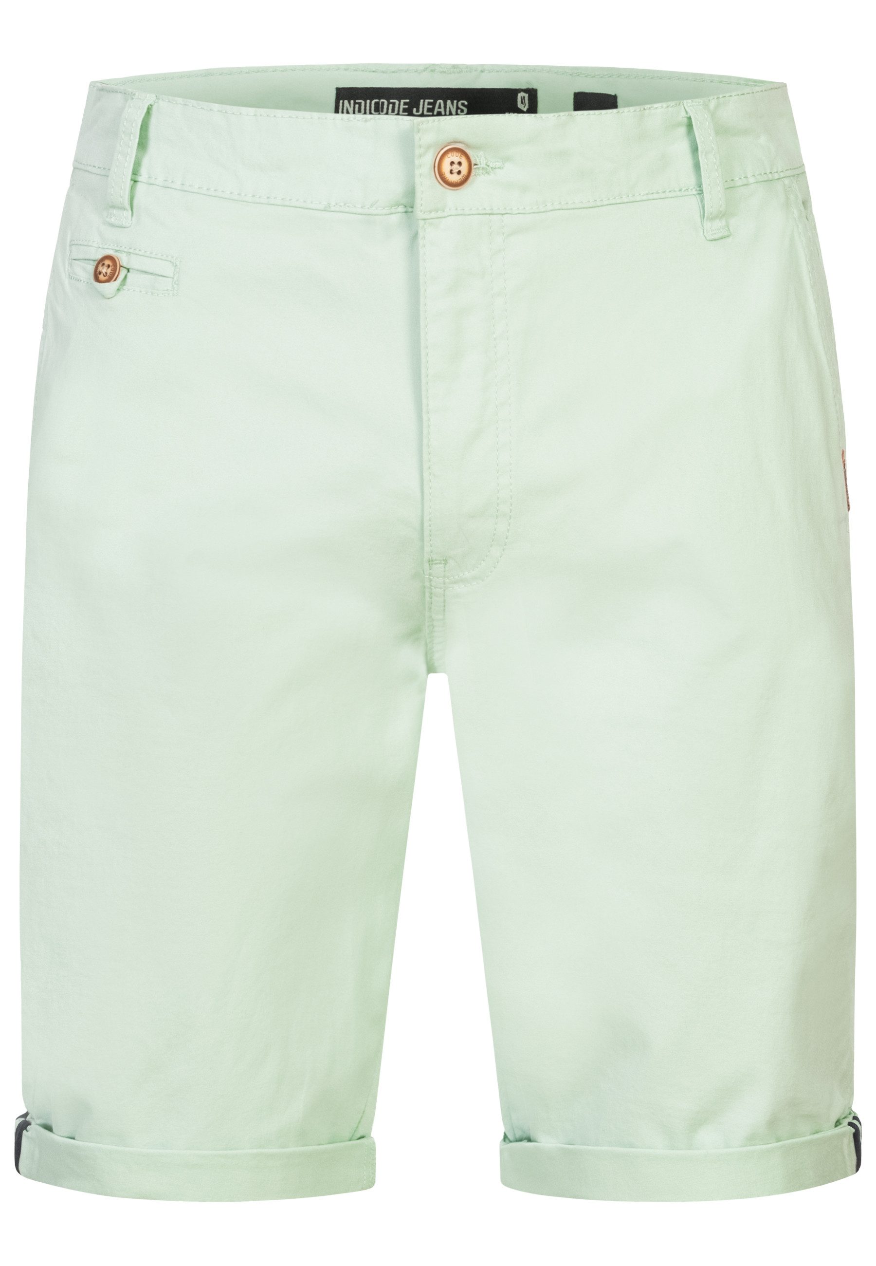 Indicode Chinoshorts Creel aus elastischer Baumwoll-Qualität günstig online kaufen