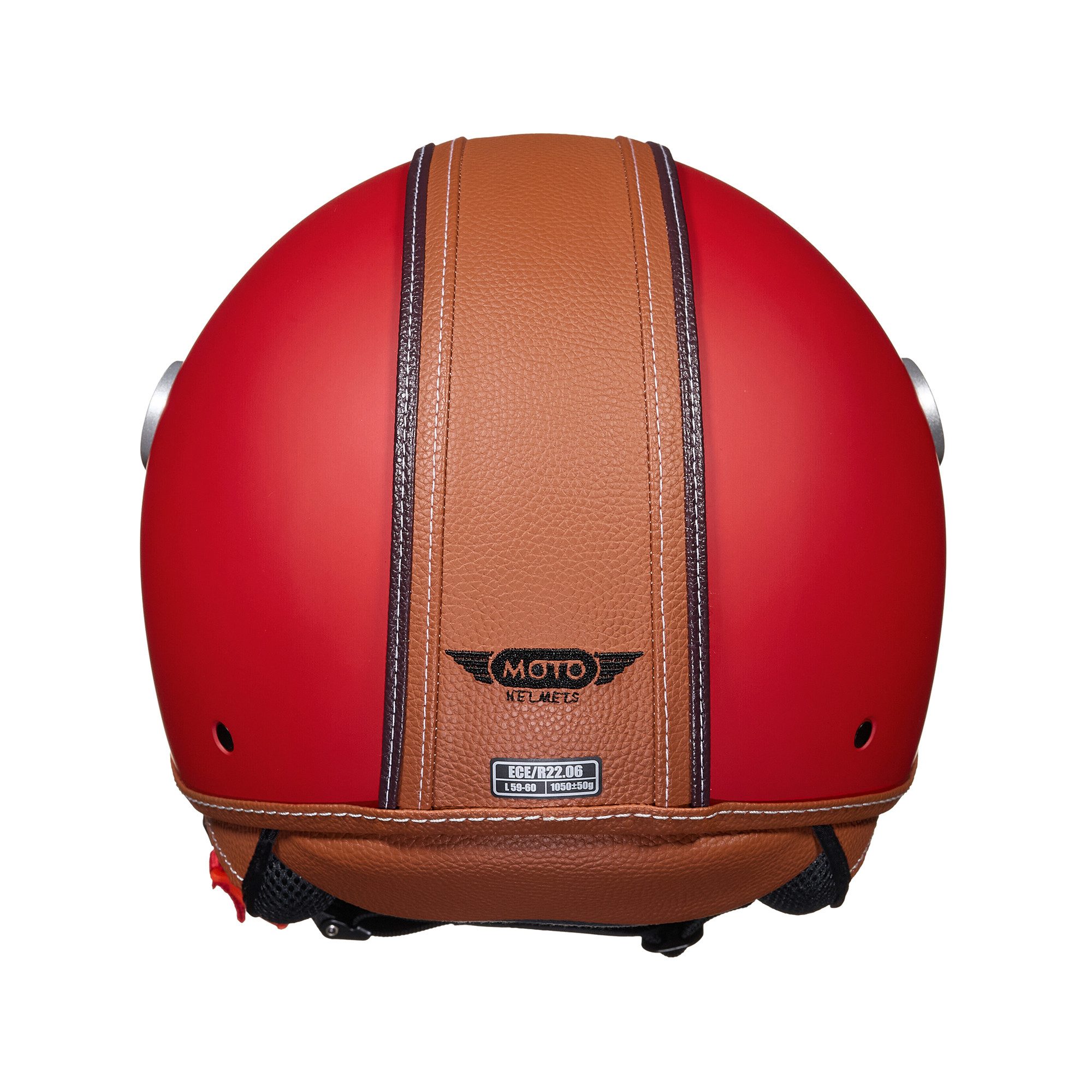 MOTO HELMETS Motorradhelm Integralhelm Motorrad Roller Full Helm AF-84, Helm für Motorrad Roller Scooter, Schnellverschluss, Visier, nur 1050g