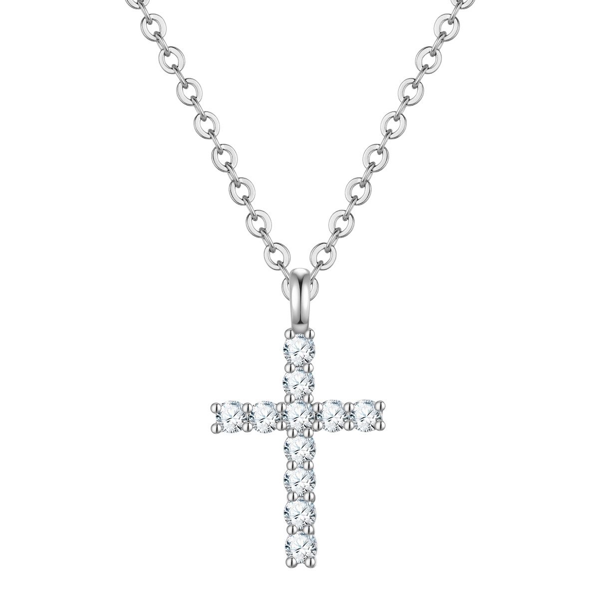 Collier Kreuz silber
