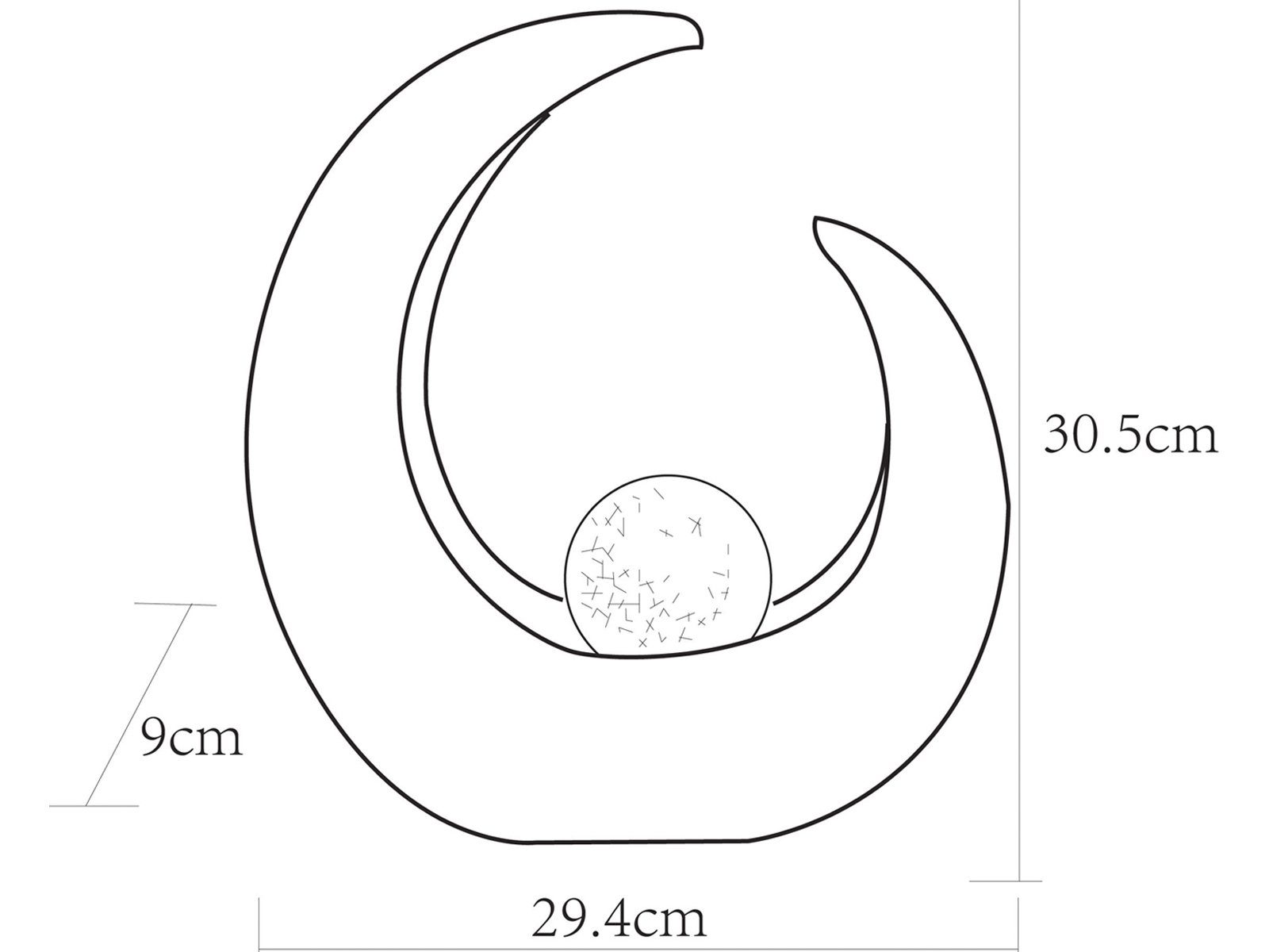 GLOBO LIGHTING LED Solarleuchte, LED fest integriert, warmweiß, 2erSet ausgefallene Tischleuchten ohne Kabel & Strom Garten, H 30,5cm