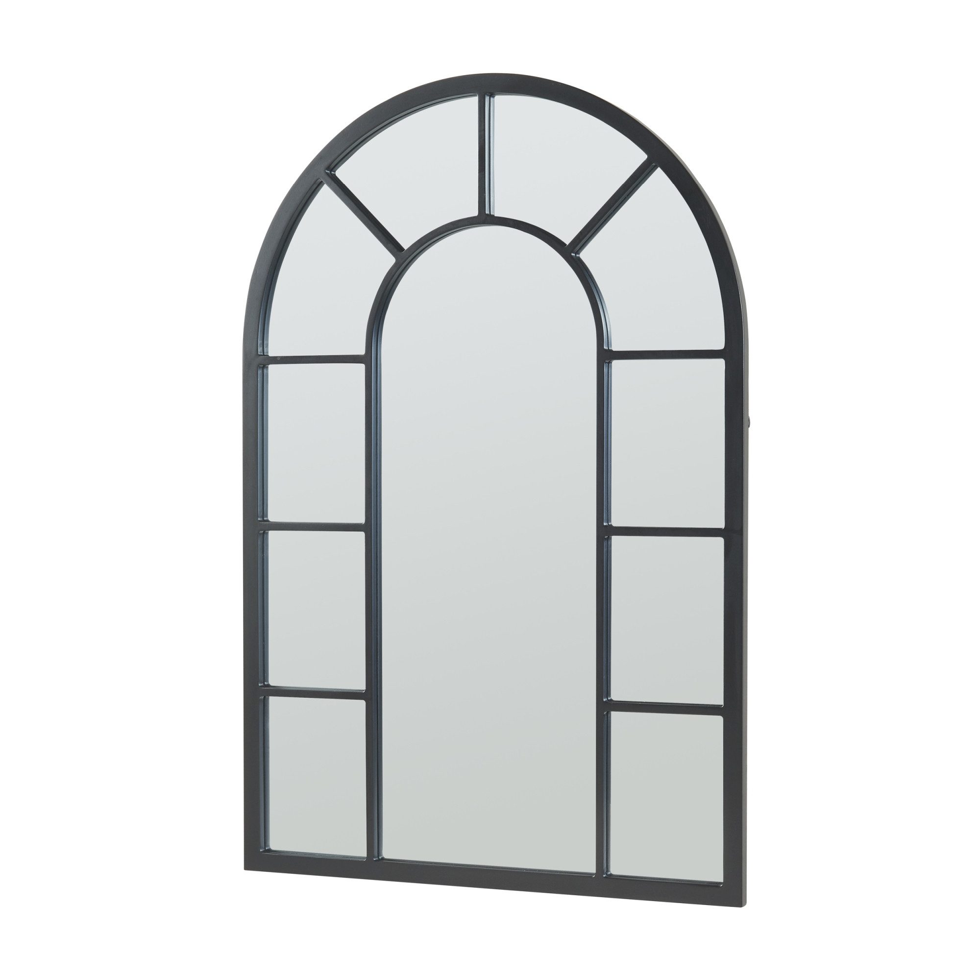 en.casa Wandspiegel, »Enonkoski« mit Rahmen MDF 90 x 60 cm Schwarz günstig online kaufen