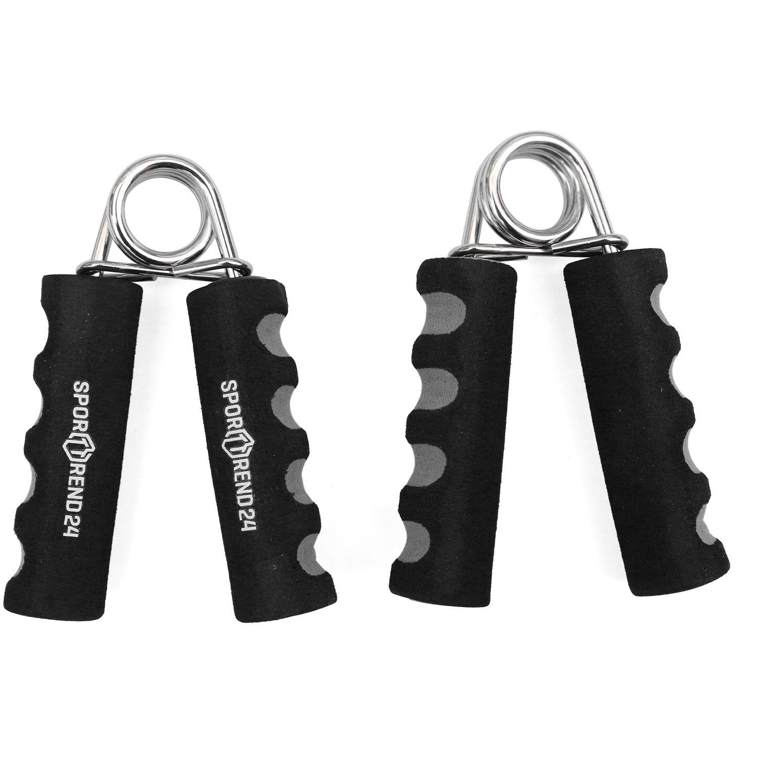 Sporttrend 24 Handmuskeltrainer 2er Set Fingerhantel Schaumstoffgriff, Unterarm