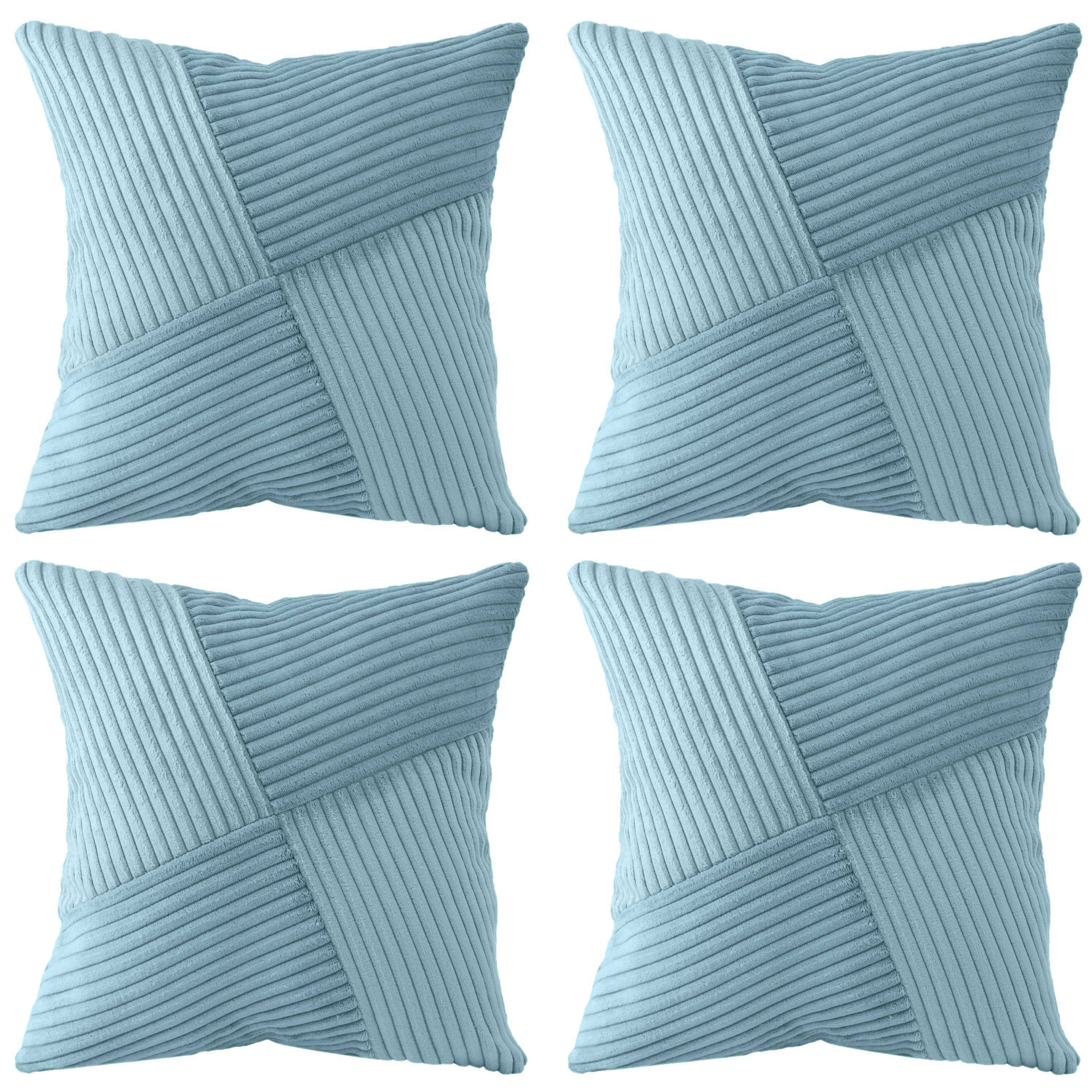 Amilian Kissenhüllen - 4er Set Kissenbezug, Kissenbezüge - Zierkissenbezüge günstig online kaufen