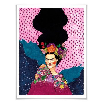 K&L Wall Art Poster Poster Hülya kraftvolles Gemälde Sommer Affirmationen Frida Kahlo, Wohnzimmer Wandbild modern