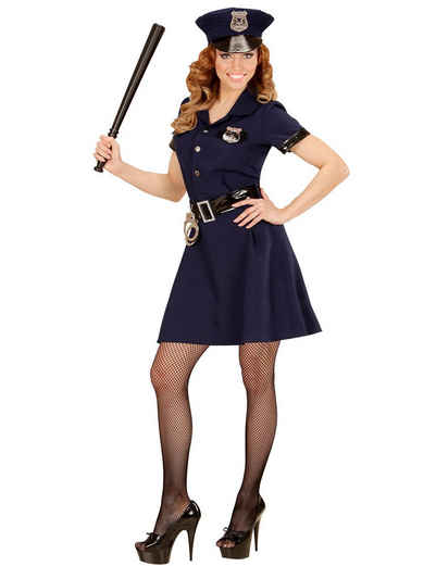 Widdmann Hexen-Kostüm Polizistin Kostüm 'Police Girl' für Damen - Blau