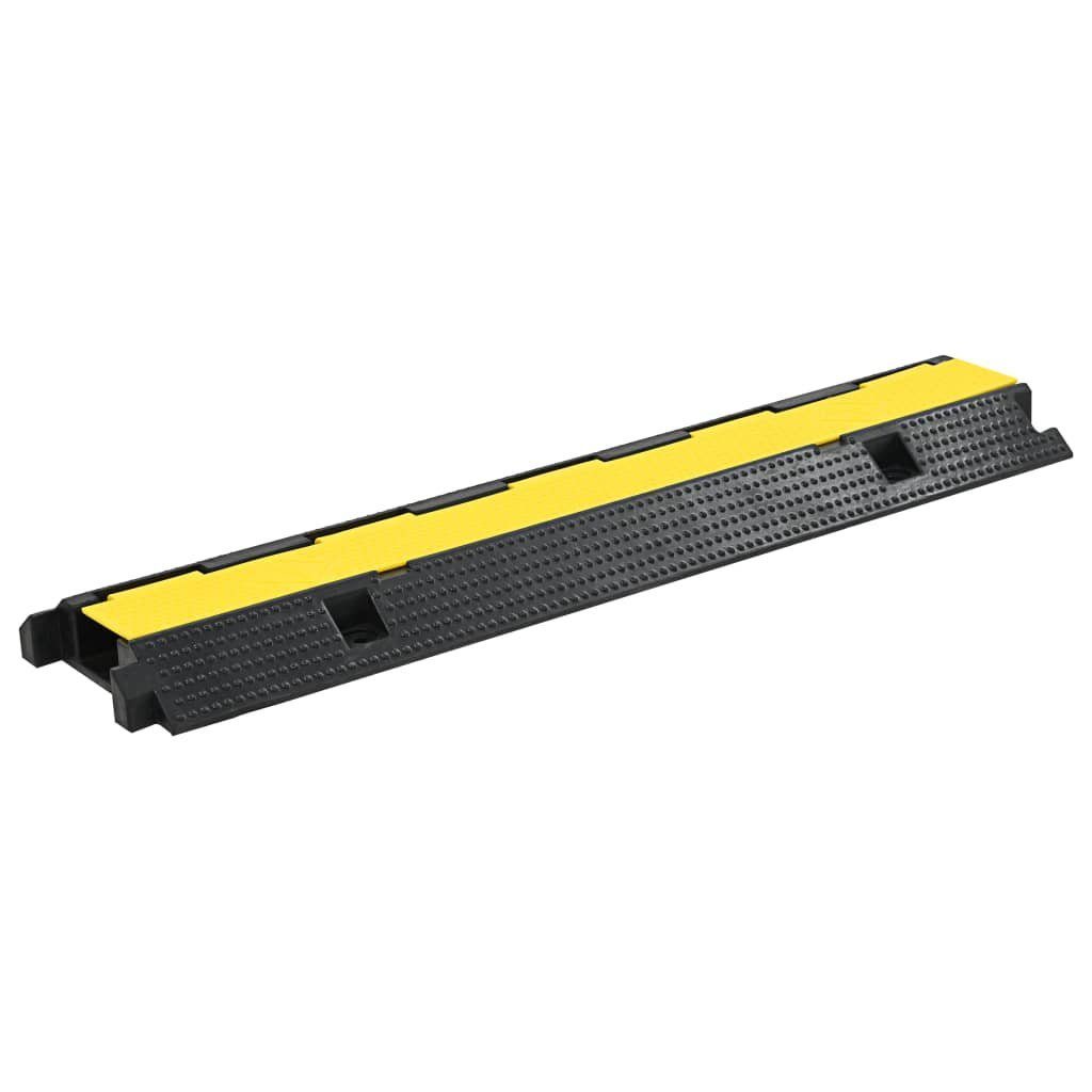vidaXL Verkehrsschild Kabelbrücke 1 Kanal Gummi 100 cm, (1 St)