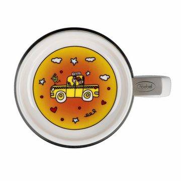 Goebel Tasse James Rizzi - Not Getting Around the Traffic, Fine Bone China, Metall