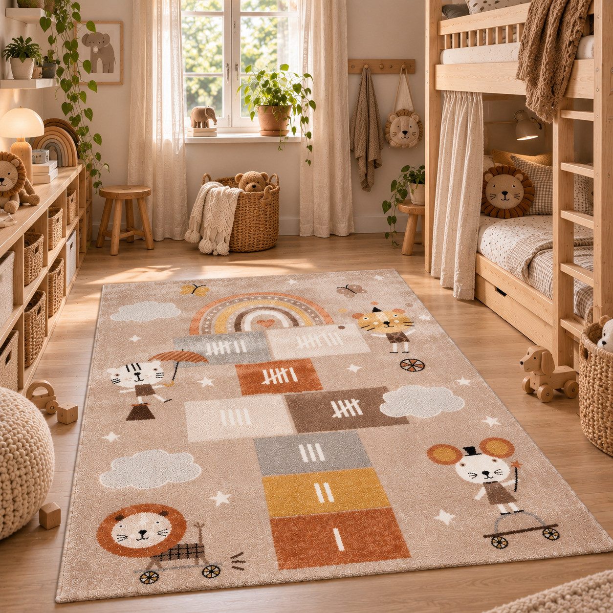 Pergamon Kinderteppich Kinder Teppich Maui Kids Spielwelt, Rechteckig, Höhe: 13 mm