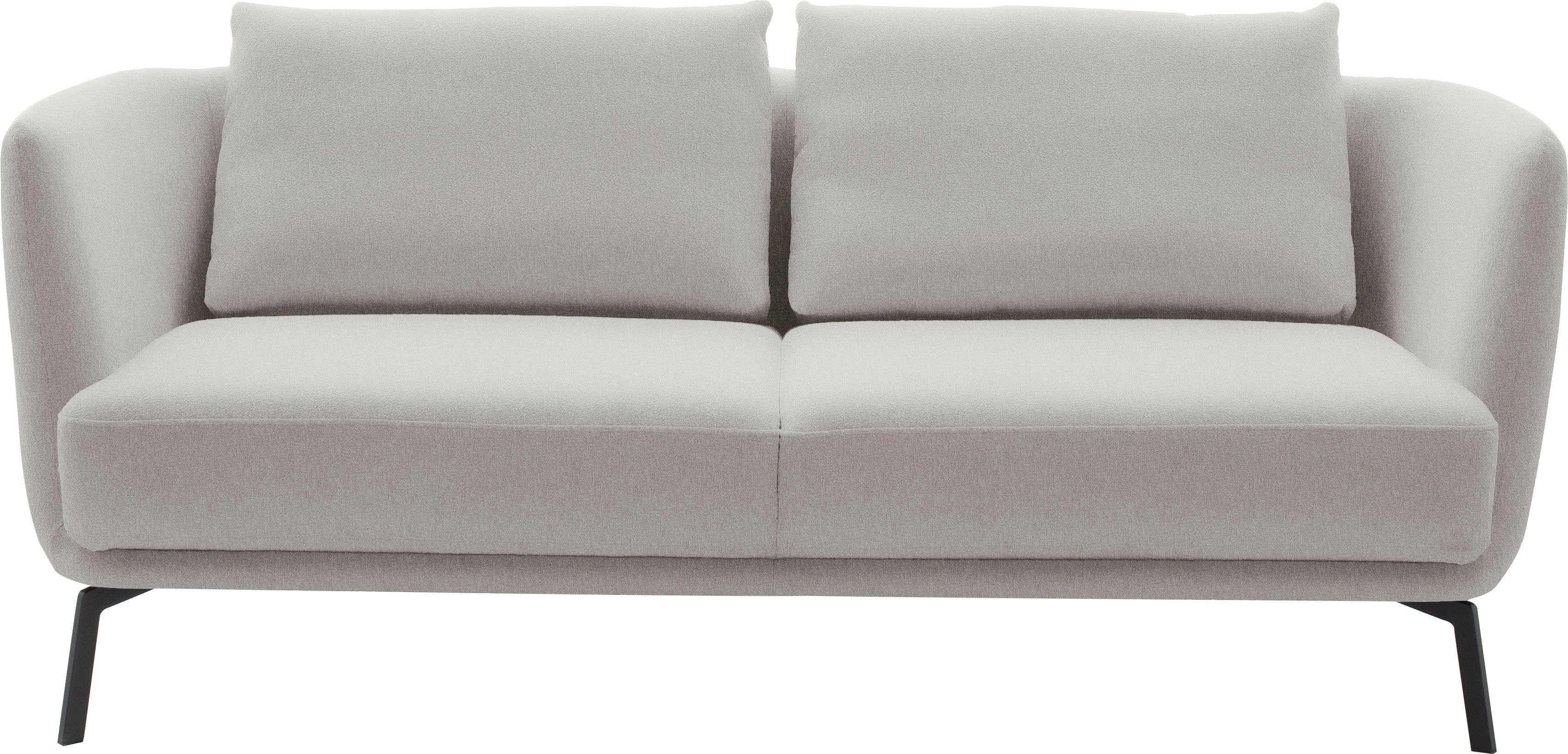 SCHÖNER WOHNEN-Kollektion 2,5-Sitzer Pearl, hochwertig und komfortabel, - 5 Jahre Hersteller-Garantie, auch in Bouclé, Maße (B/H/T): 190/71/91 cm, Füße Metall