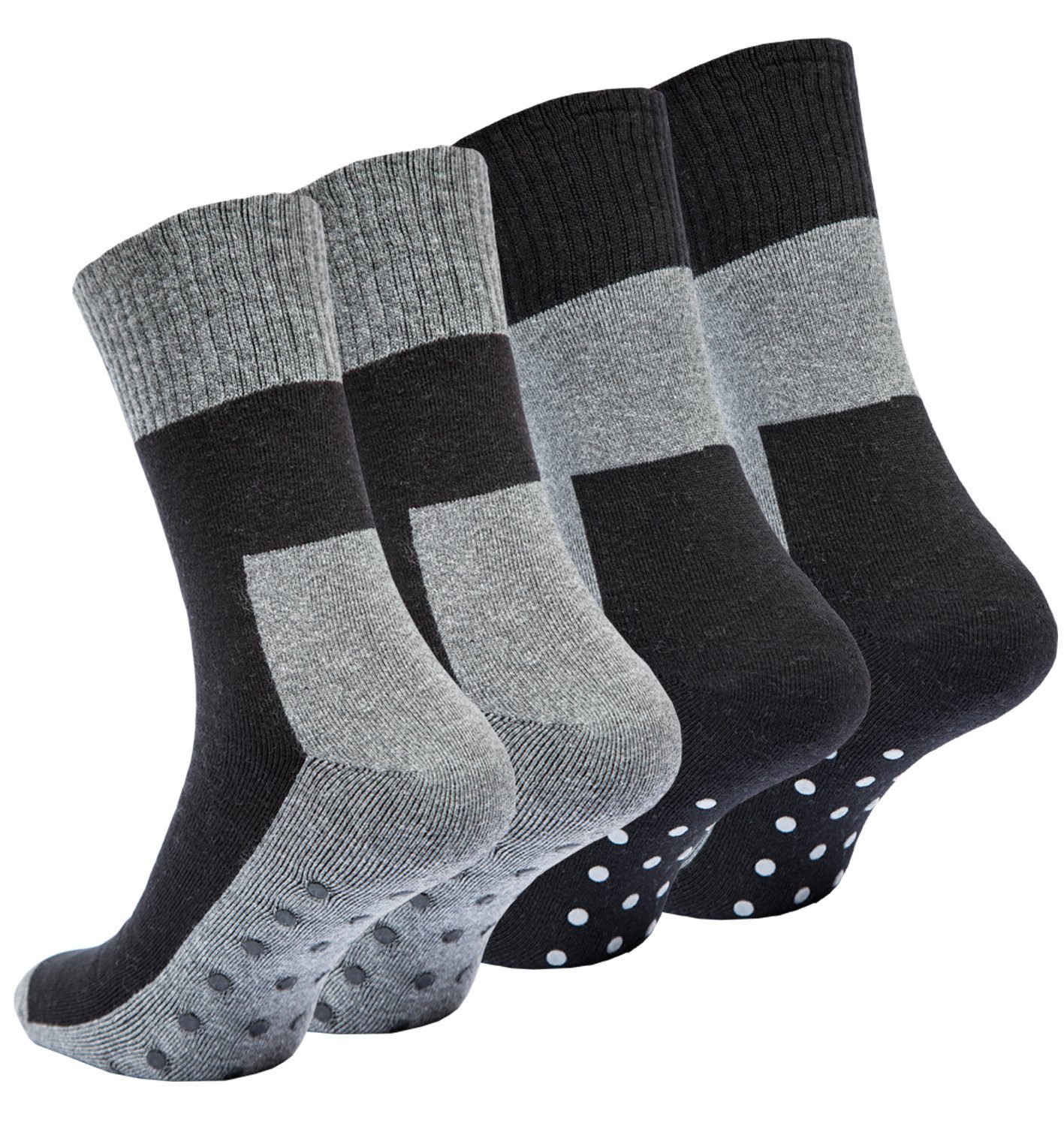 (4-Paar) Creation® ABS-Sohle Vincent ABS-Socken ABS-Socken mit