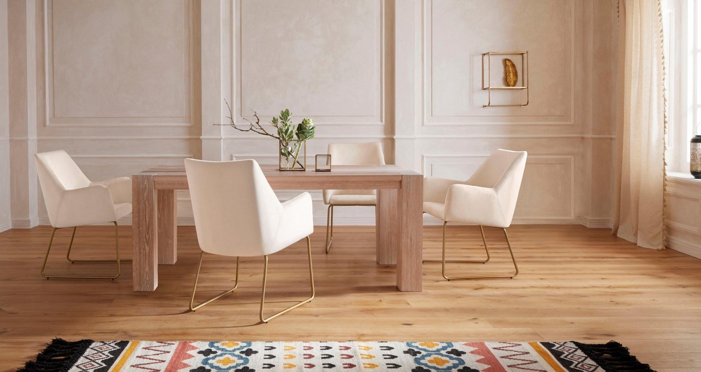 Guido Maria Kretschmer Home&Living Esstisch »Sevran«, aus massiver Wildeiche, in unterschiedlichen Tischbreiten und zwei Farbvarianten-kaufen