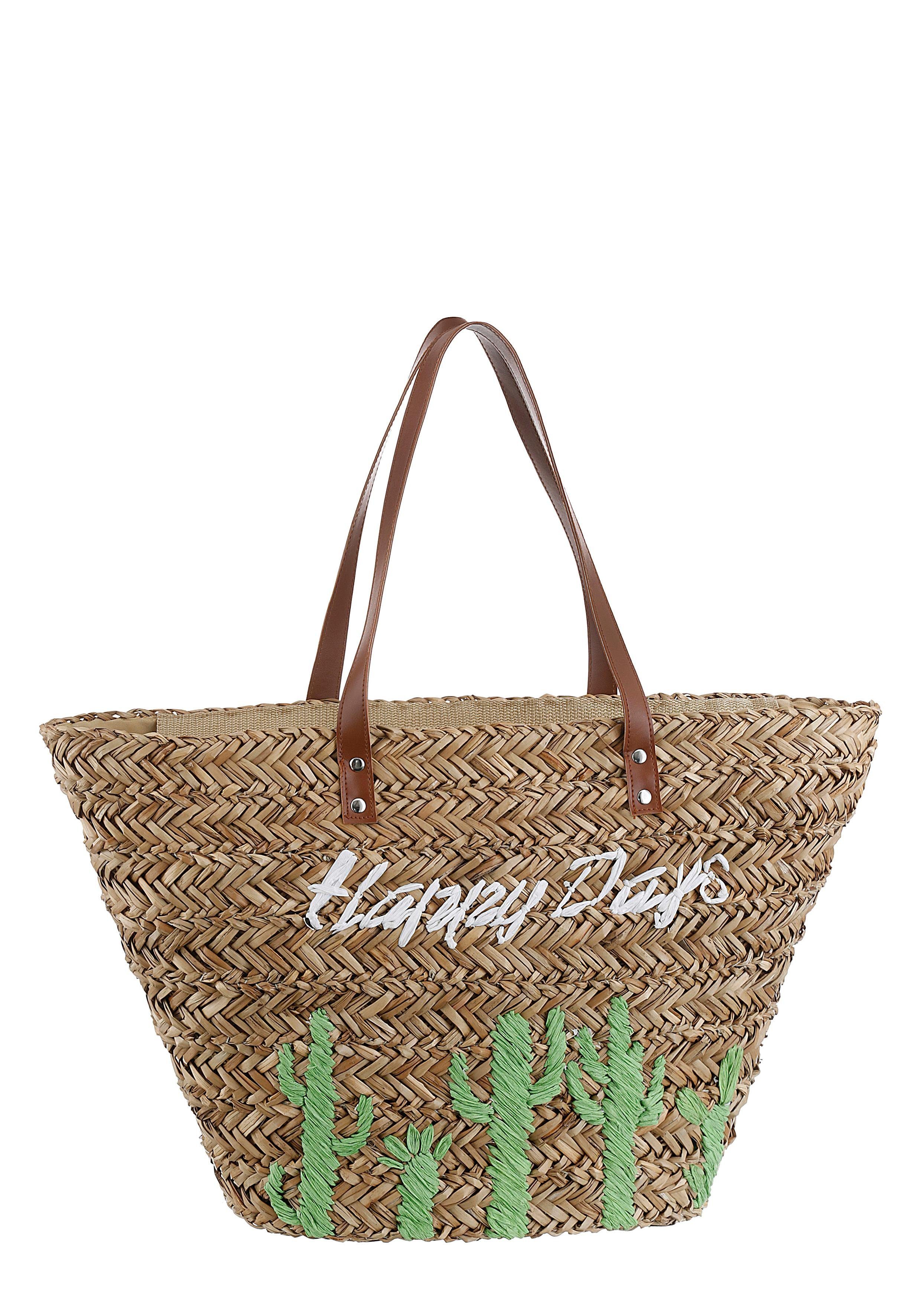 fabrizio® Korbtasche, mit modischer Optik