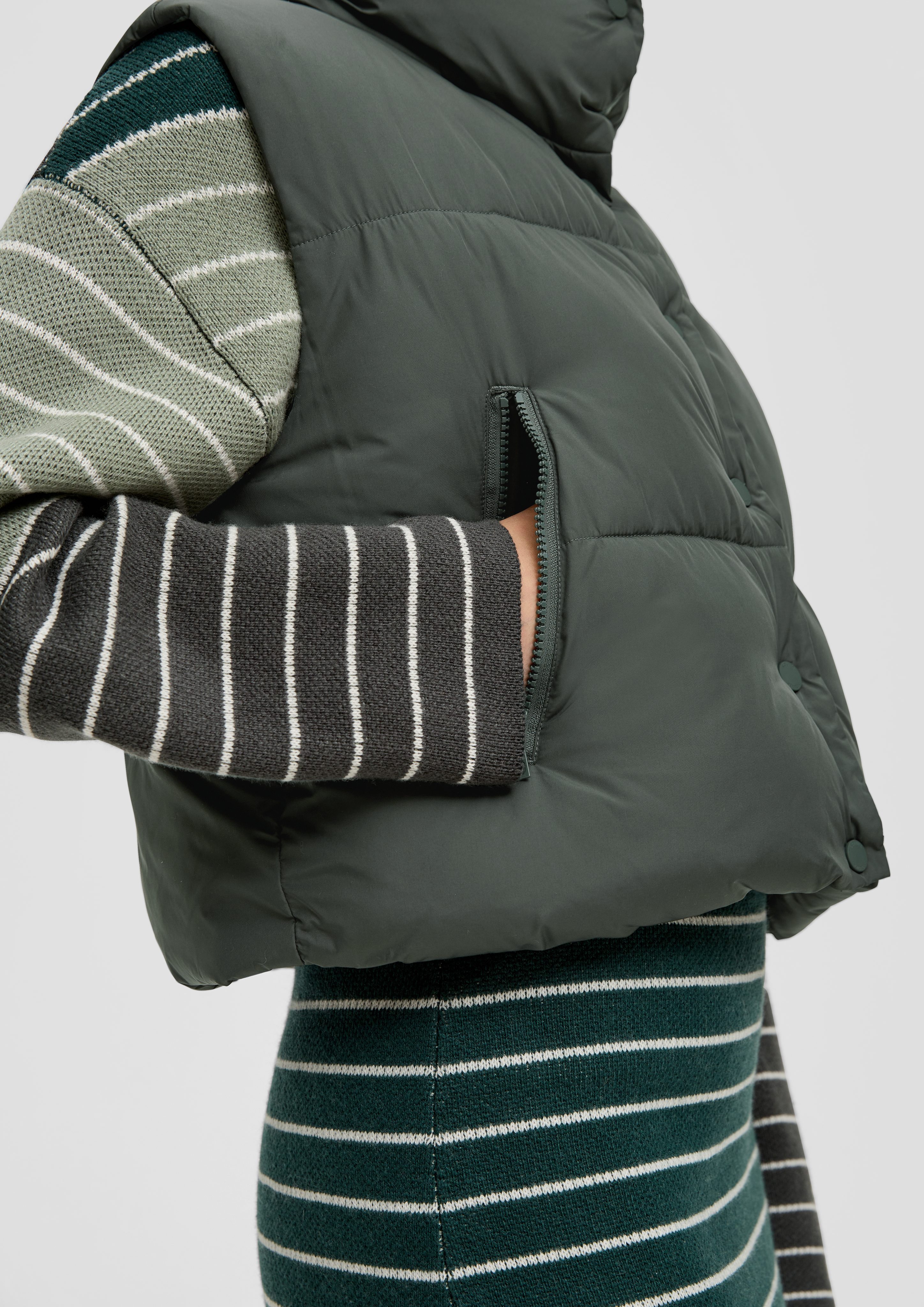 s.Oliver Funktionsweste Wattierte Steppweste mit Stehkragen günstig online kaufen