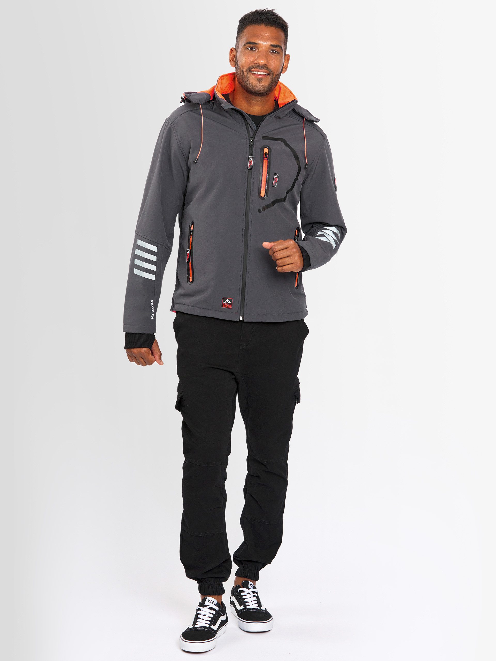 Arctic Seven Softshelljacke ASColori Outdoorjacke mit abnehmbarer Kapuze