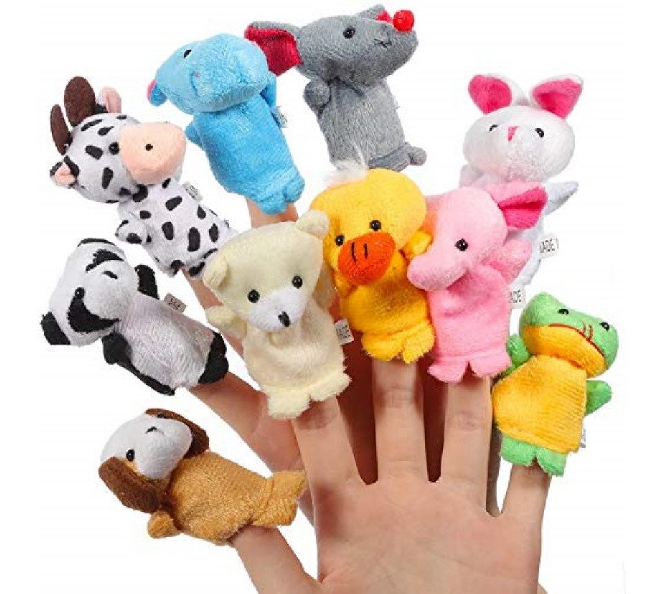 GarveeMore 10 Stück Handpuppen Set Kaninchen Tier Stil Requisiten Lernspiel günstig online kaufen