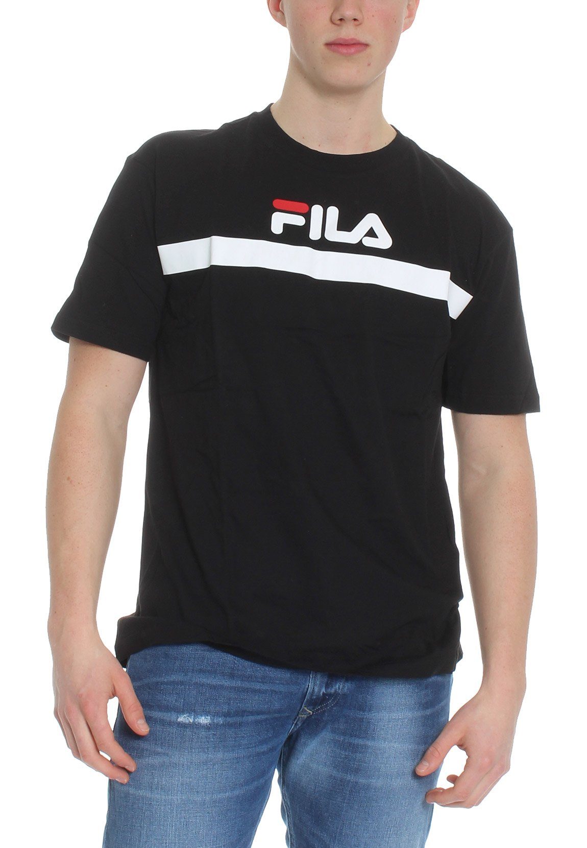 Fila T-Shirt Fila 002 Black ANATOLI T-Shirt Herren TEE Schwarz 687231