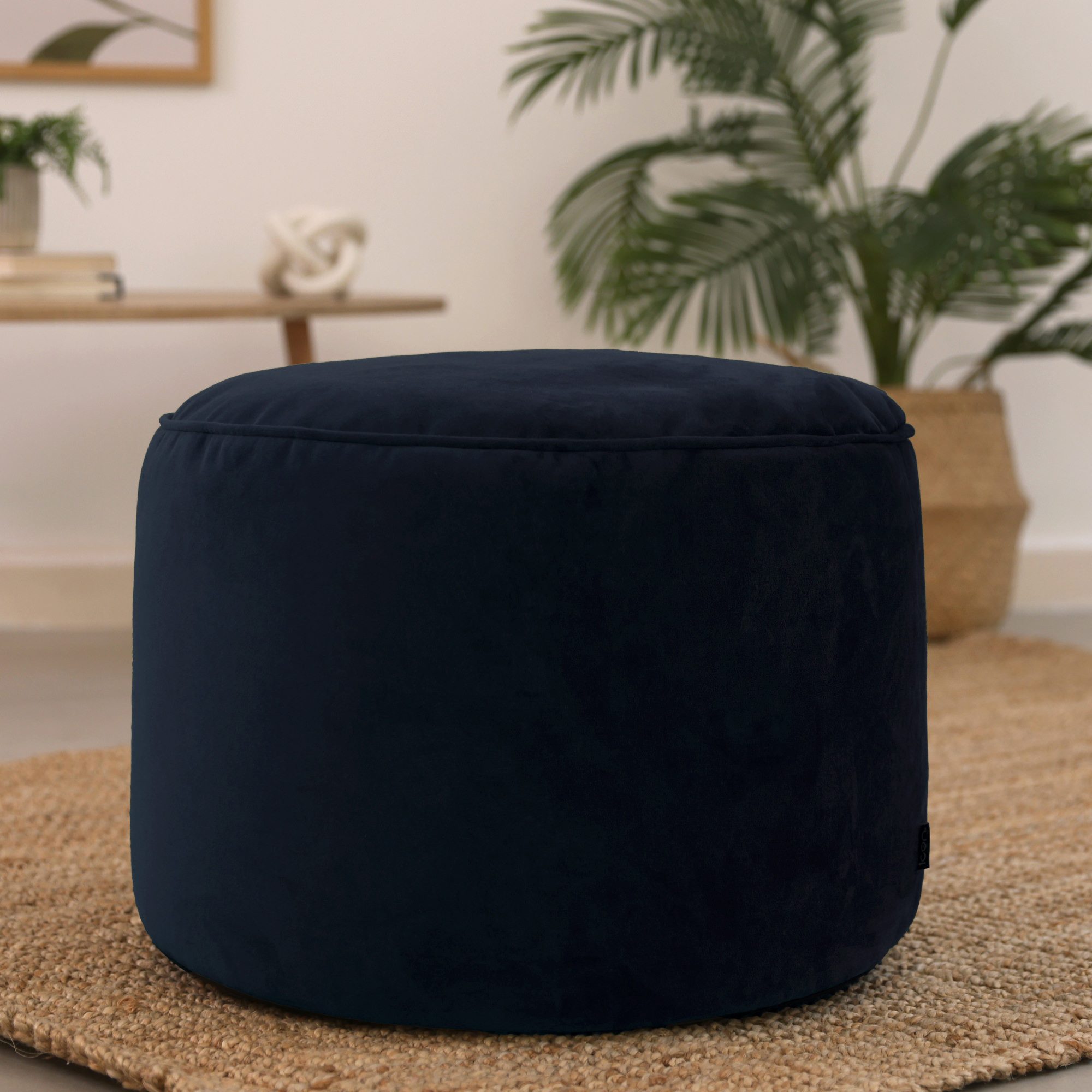 icon Pouf Sitzpouf XL aus Plüschsamt günstig online kaufen
