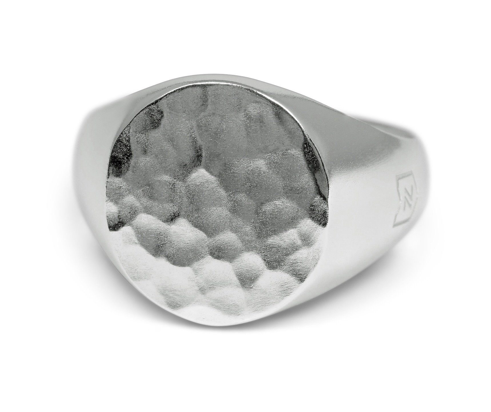 minimalistisch-moderner Männer-Ring Schmuck aus Deutschland Sprezzi Fashion Siegelring Herren silber aus massivem 925 Sterling Silber quadratisch glänzend mit Stein