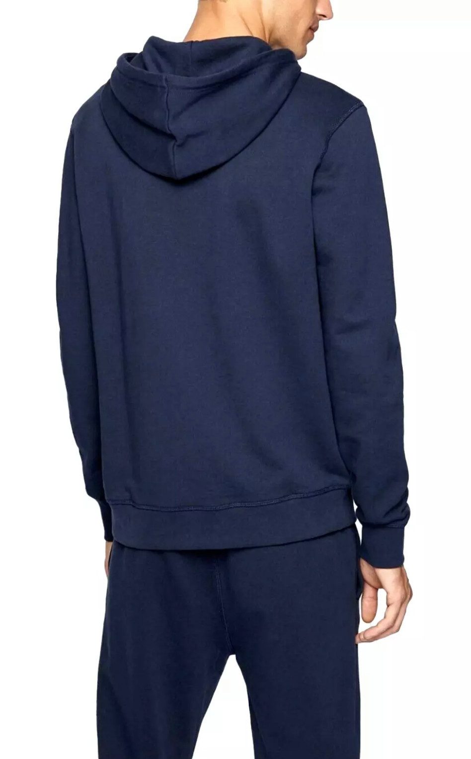 BOSS Kapuzensweatshirt Wetalk Hoodie Verstellbare Kapuze – Gerippte Bündchen – Melange-Logo-Patch