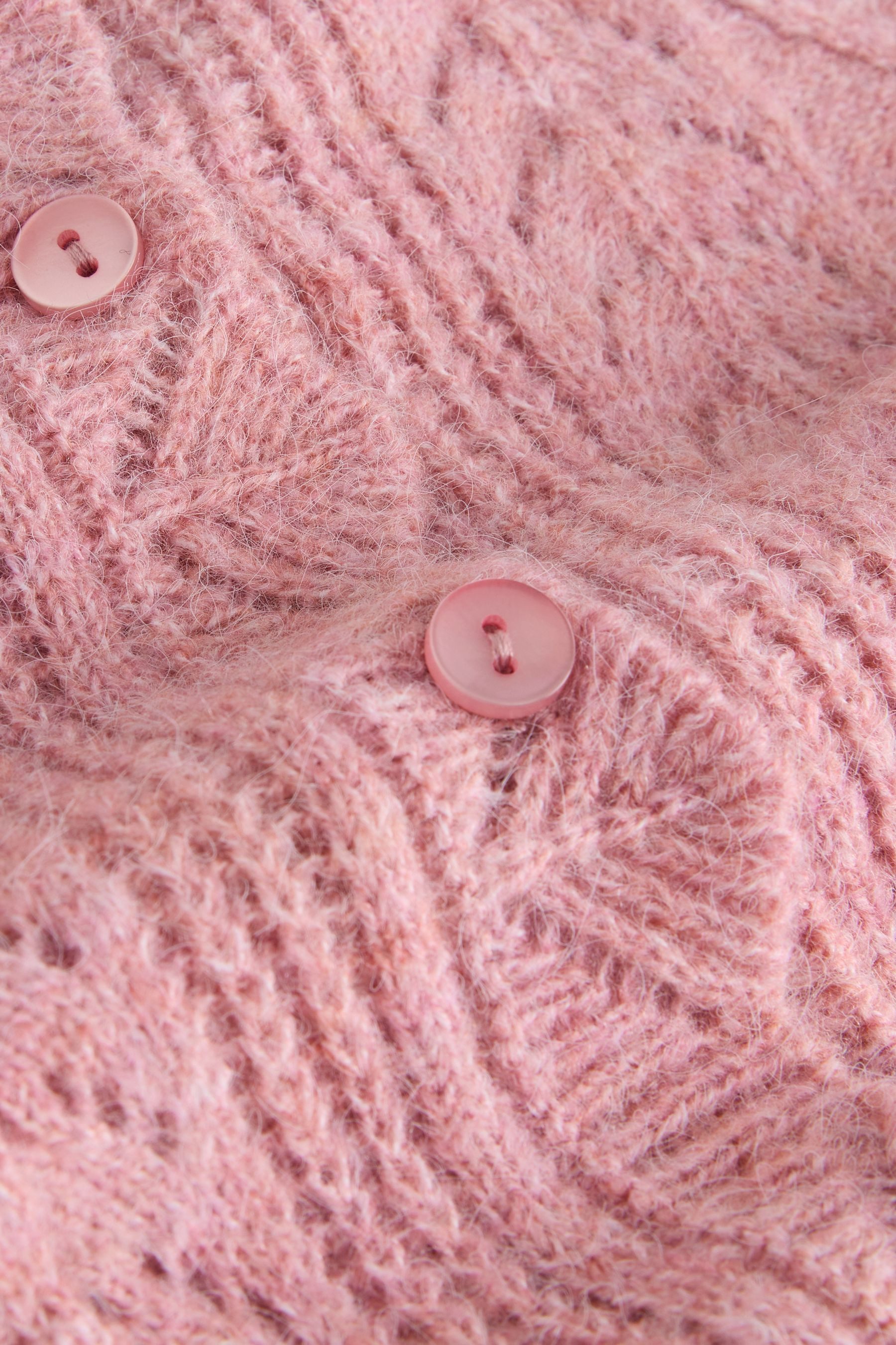 LAURA ASHLEY Strickjacke Laura Ashley Strickjacke mit Pointelle (1-tlg)
