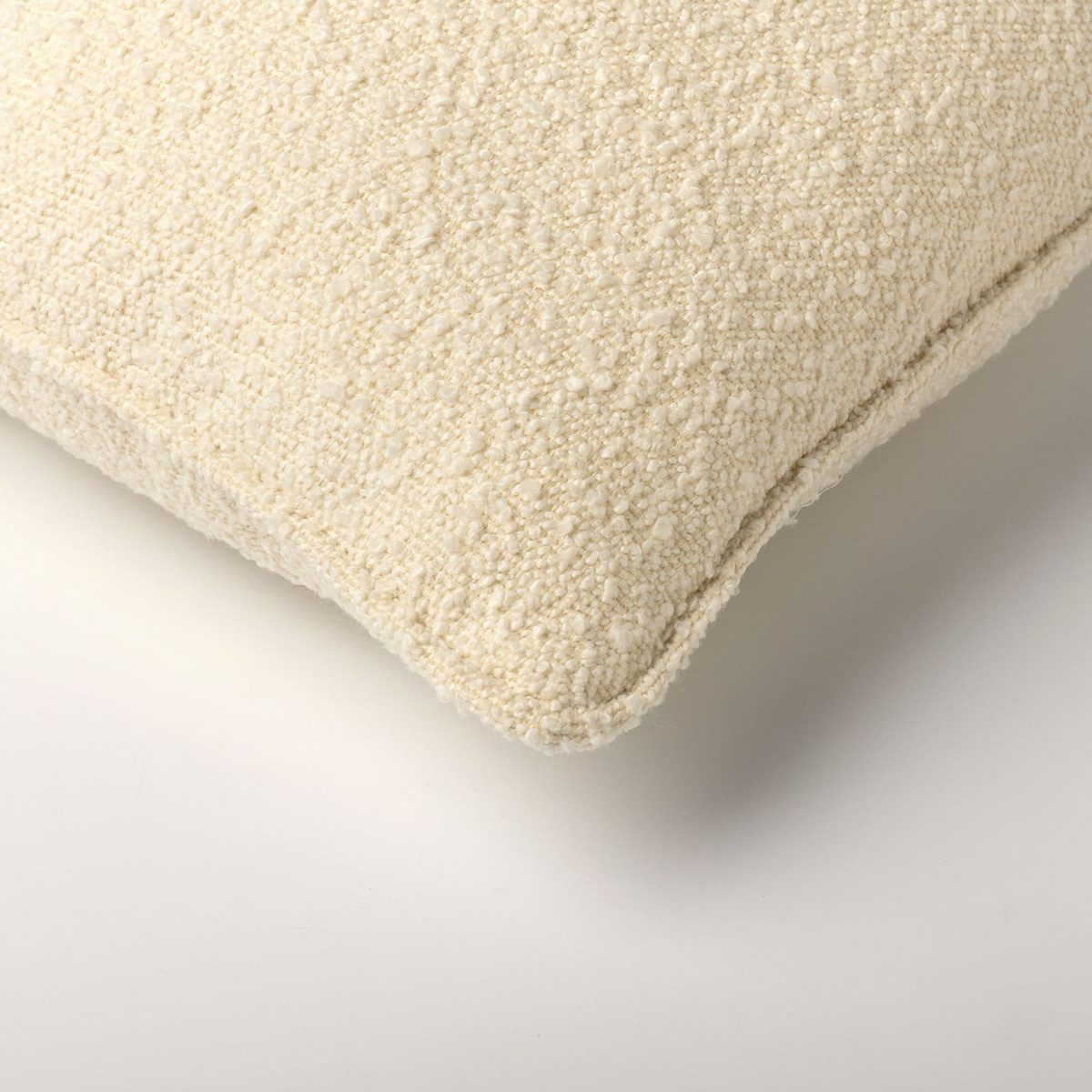 Dutch Decor Kissenhülle Bouclé 'Onno' Snow White - Weiß, Bouclé