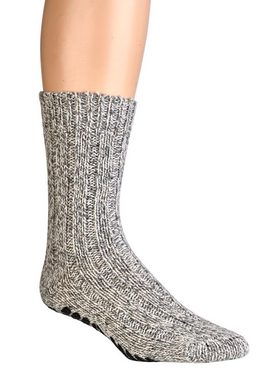 Wowerat ABS-Socken Antirutsch Norwegersocken ABS Gr. 35 - 50 4 Farben 49% Wolle (2 Paar) ABS Druck