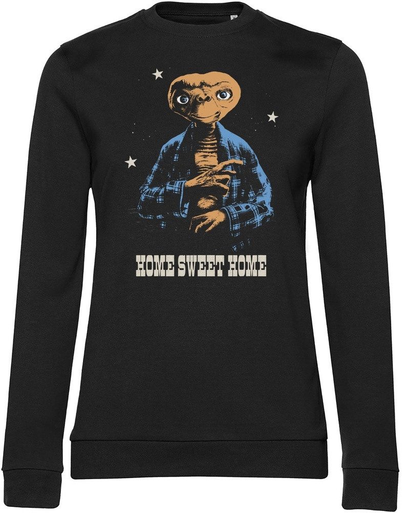 E.T. Rundhalspullover E.T. Home Sweet Home Girly Sweatshirt