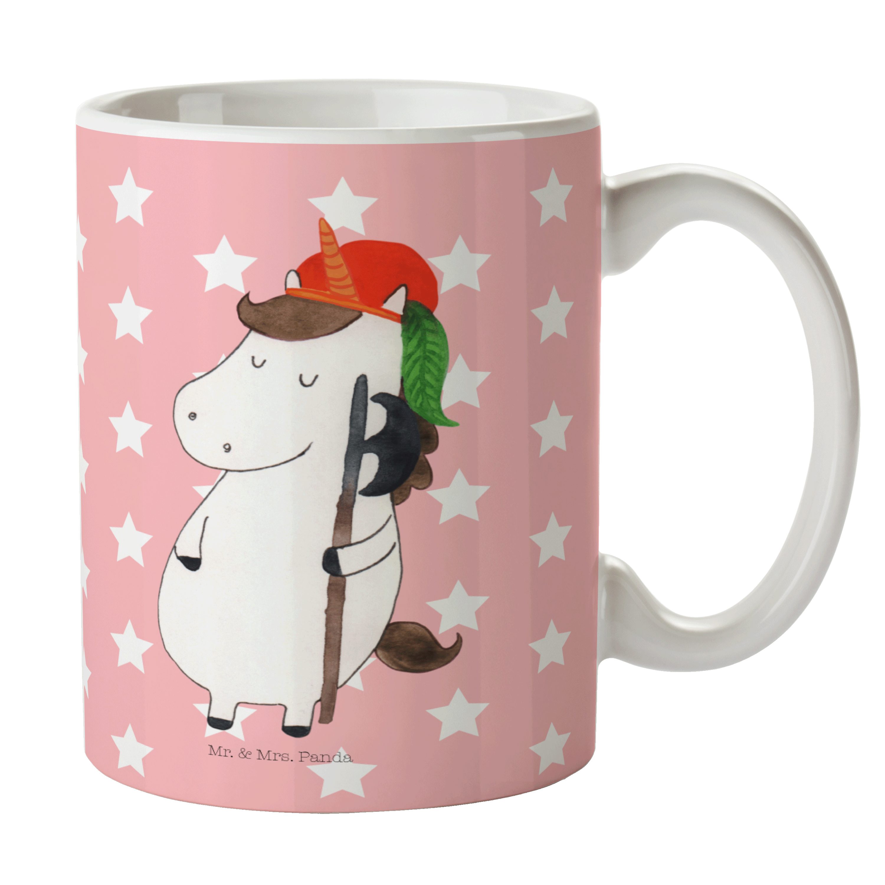 - Panda & Bube Teetasse, Einhörner, Keramik Unicorn, Tasse Rot Einhorn Mrs. Pastell Mr. Geschenk, -