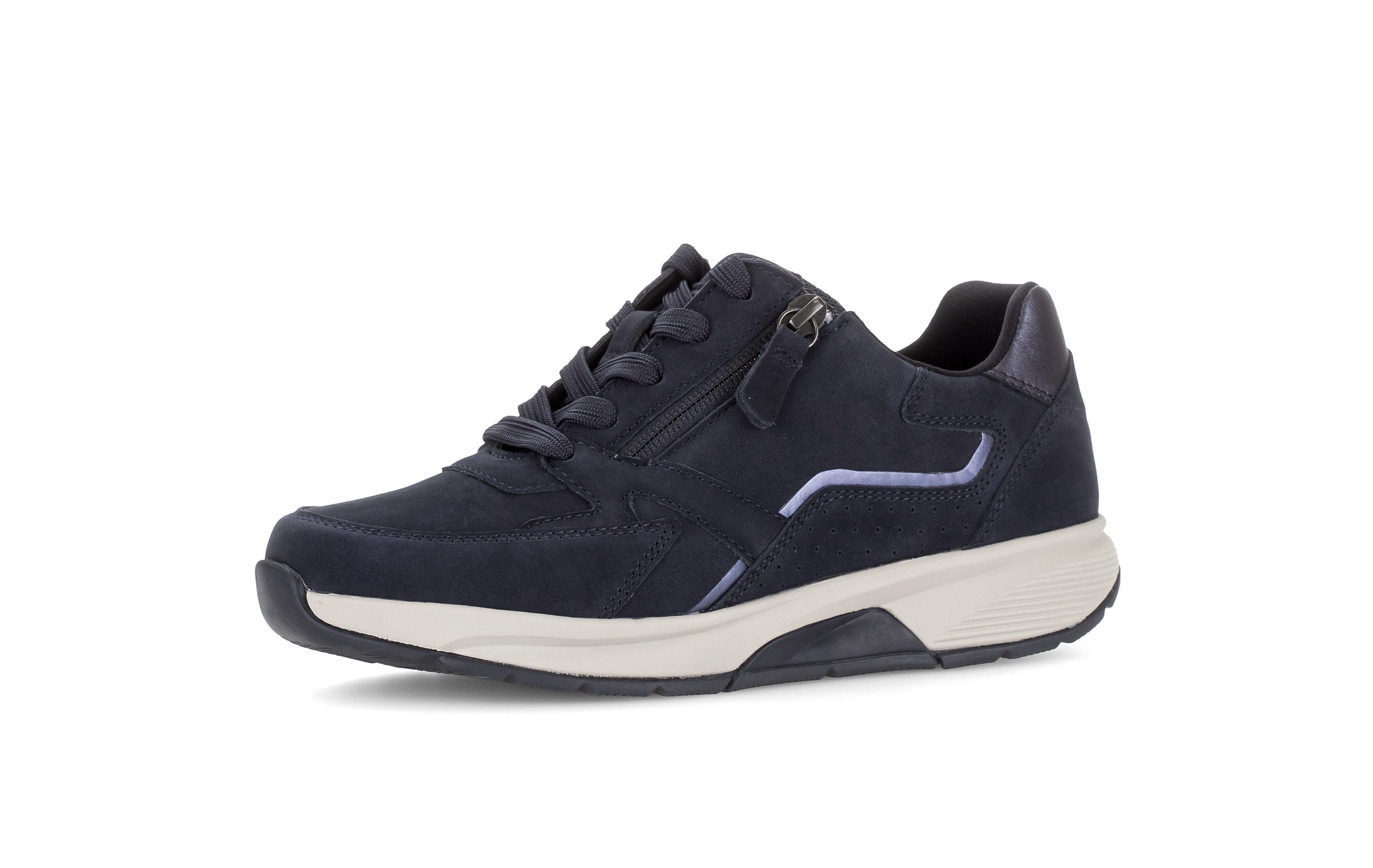 rollingsoft Keilsneaker Halbschuh, Schnürer mit Kontrastbesätzen