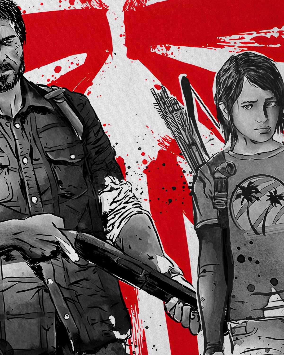 style3 T-Shirt Lone Survivors the last of us tv videospiel ps4 ps5 günstig online kaufen