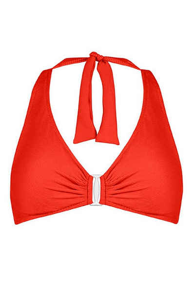 Lidea Triangel-Bikini-Top Contrast, Neckholder Bikini-Oberteil mit Softschale Mix&Match Cup B C Retro Stil
