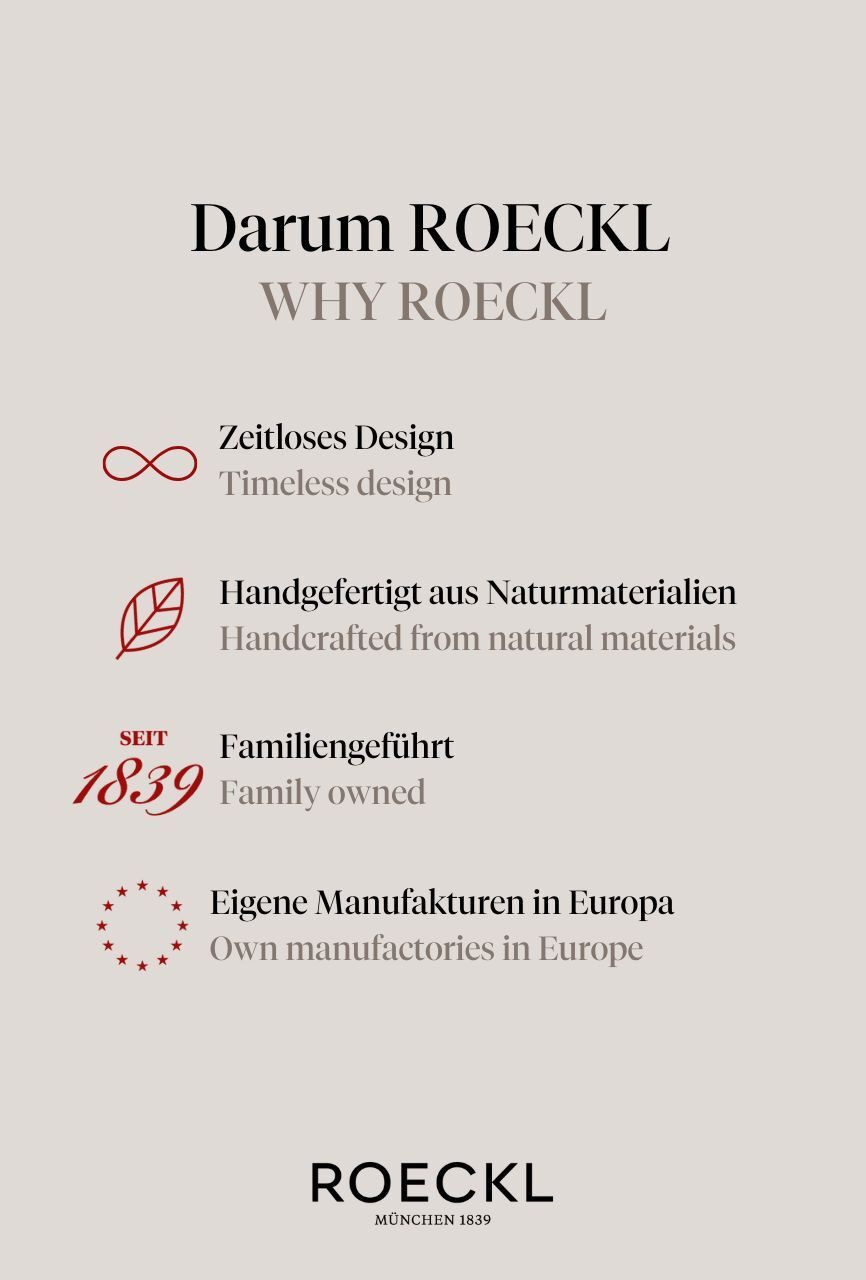 Roeckl Lederhandschuhe Trier Fingerhandschuhe mit Druckknopf Verschluss