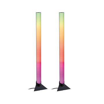 Paulmann LED Tischleuchte LED Lightbar RGB Entertainled in Weiß 2x 1W 96lm, keine Angabe, Leuchtmittel enthalten: Ja, fest verbaut, LED, warmweiss, Tischleuchte, Nachttischlampe, Tischlampe