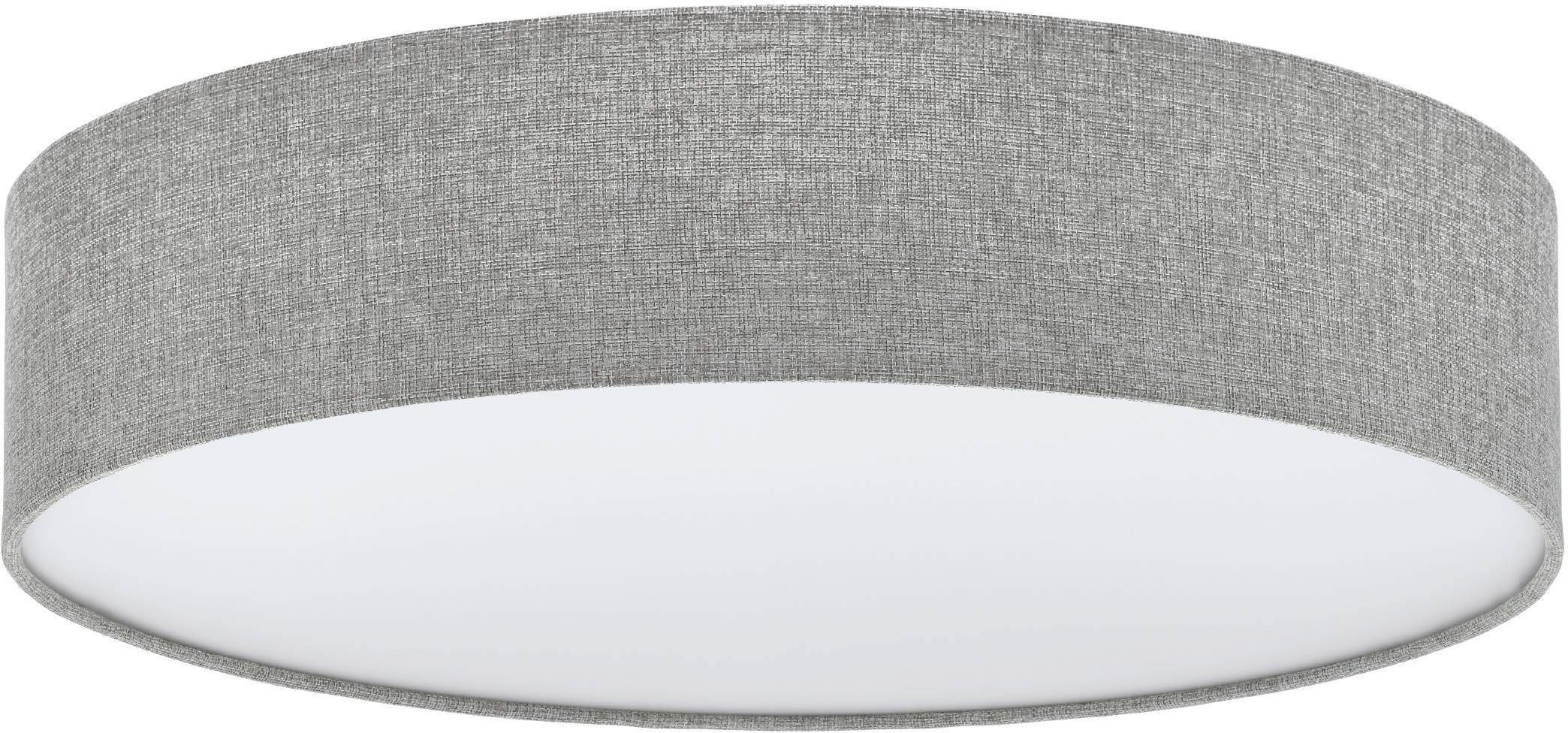EGLO Deckenleuchte PASTERI, Leuchtmittel wechselbar, ohne Leuchtmittel, Textil Deckenlampe, E27, Stoff Schlafzimmerlampe, Lampe, Ø57 cm