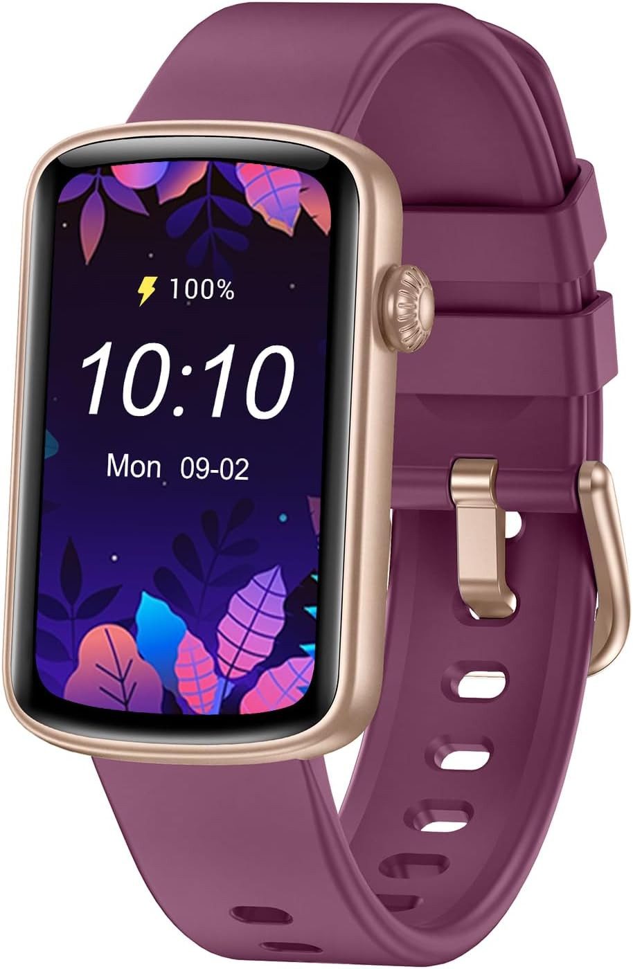 HUAKUA Smartwatch (3,7 cm, android ios), Damen Smartwatch mit 1.47" Display, Gesundheitstracking
