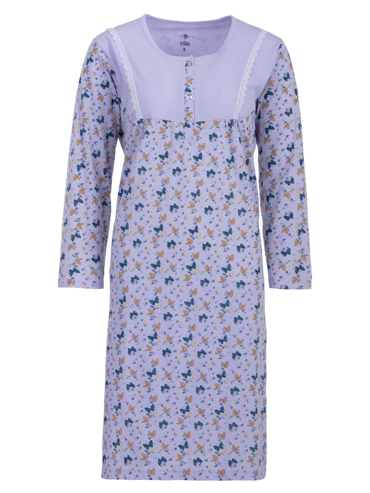 zeitlos Nachthemd Nachthemd Langarm - Butterfly günstig online kaufen