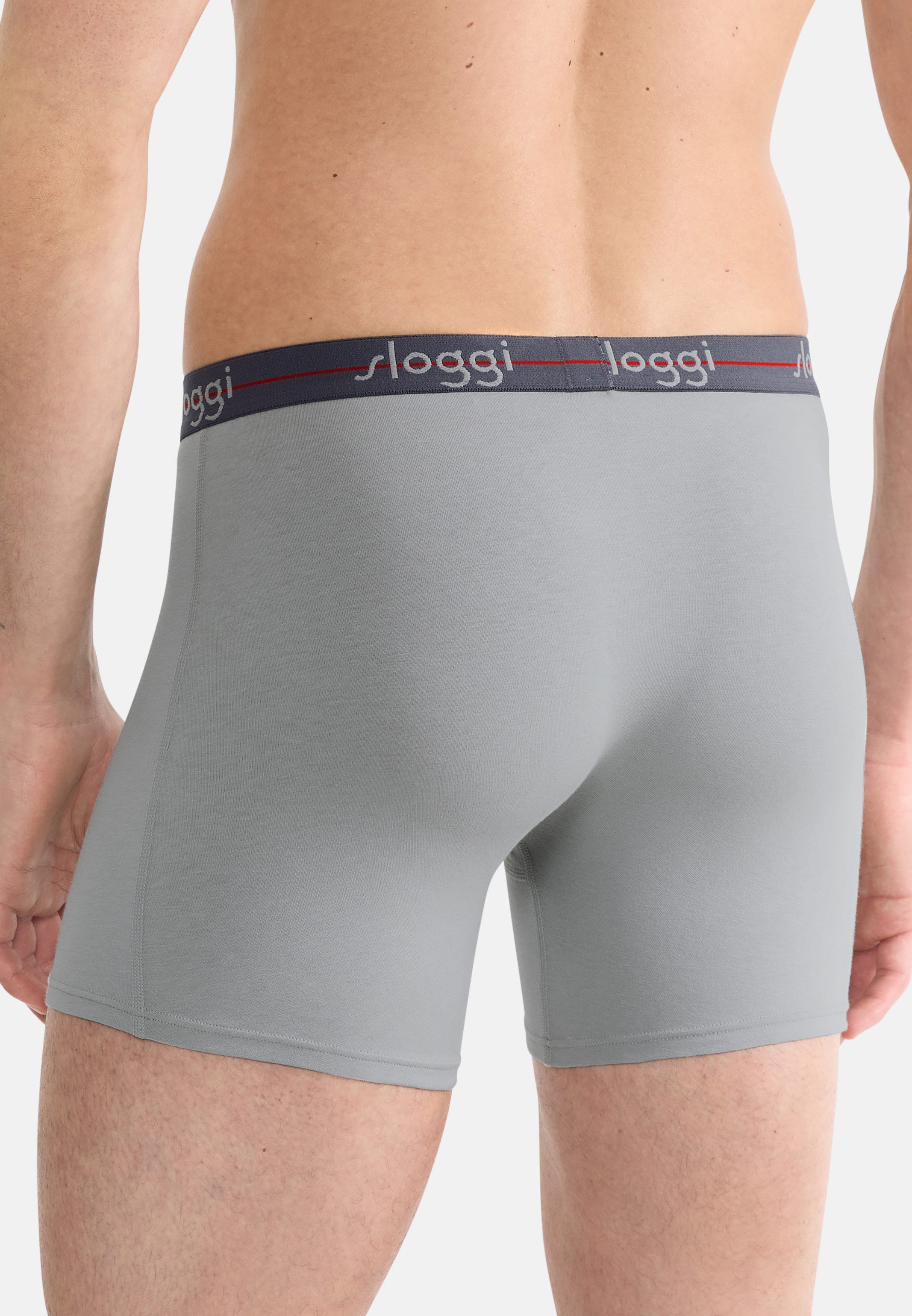 sloggi Retro Boxer 4er Pack Start (Spar-Set, 4-St) Long Short / Pant - Baumwolle - ohne Eingriff - Atmungsaktiv