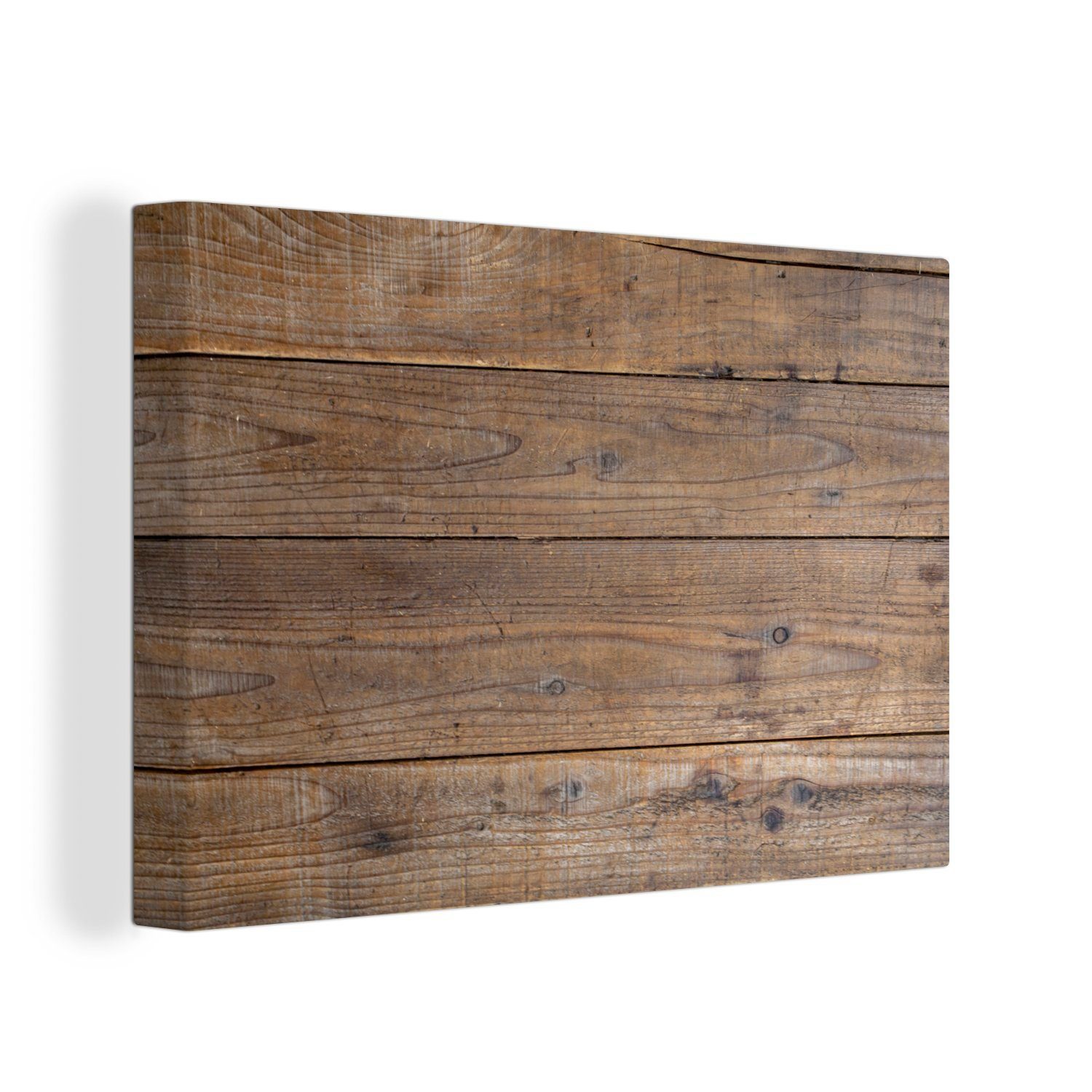 OneMillionCanvasses® Leinwandbild Holzbretter mit einer besonderen Struktur, (1 St), Wandbild Leinwandbilder, Aufhängefertig, Wanddeko, 30x20 cm