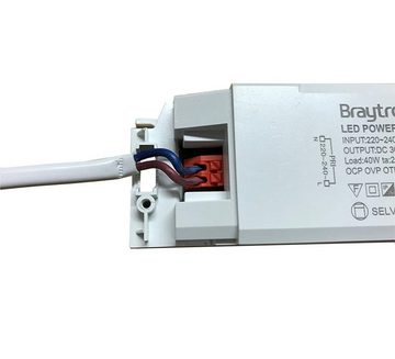 Braytron LED Panel 62x62cm 40W Neutralweiß 4200K Deckenleuchte 3400lm Slim Seilaufhängung