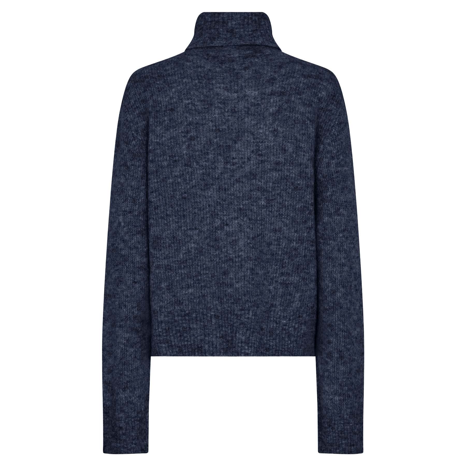 Mos Mosh Strickpullover MOS MOSH Pullover AIDY THORA mit Alpaka - Salute Navy