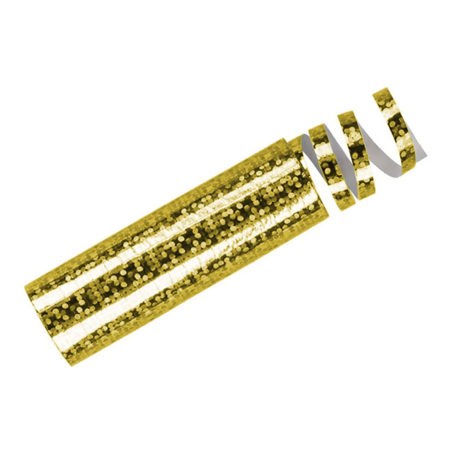 partydeco Luftschlange Luftschlange 'Gold' 3,8m, 1 Rolle